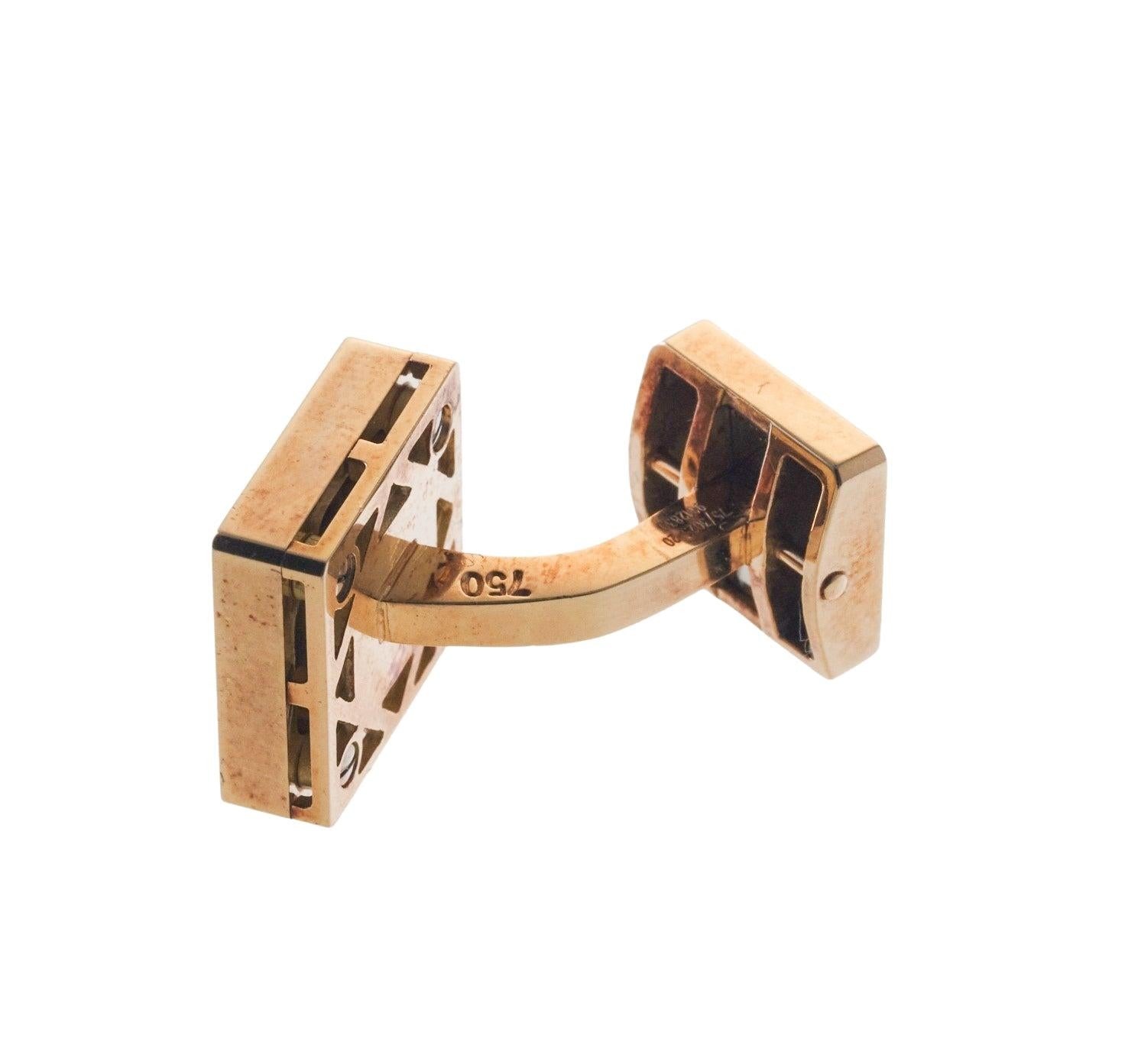 Chopard Happy Diamonds Yellow Gold Cufflinks