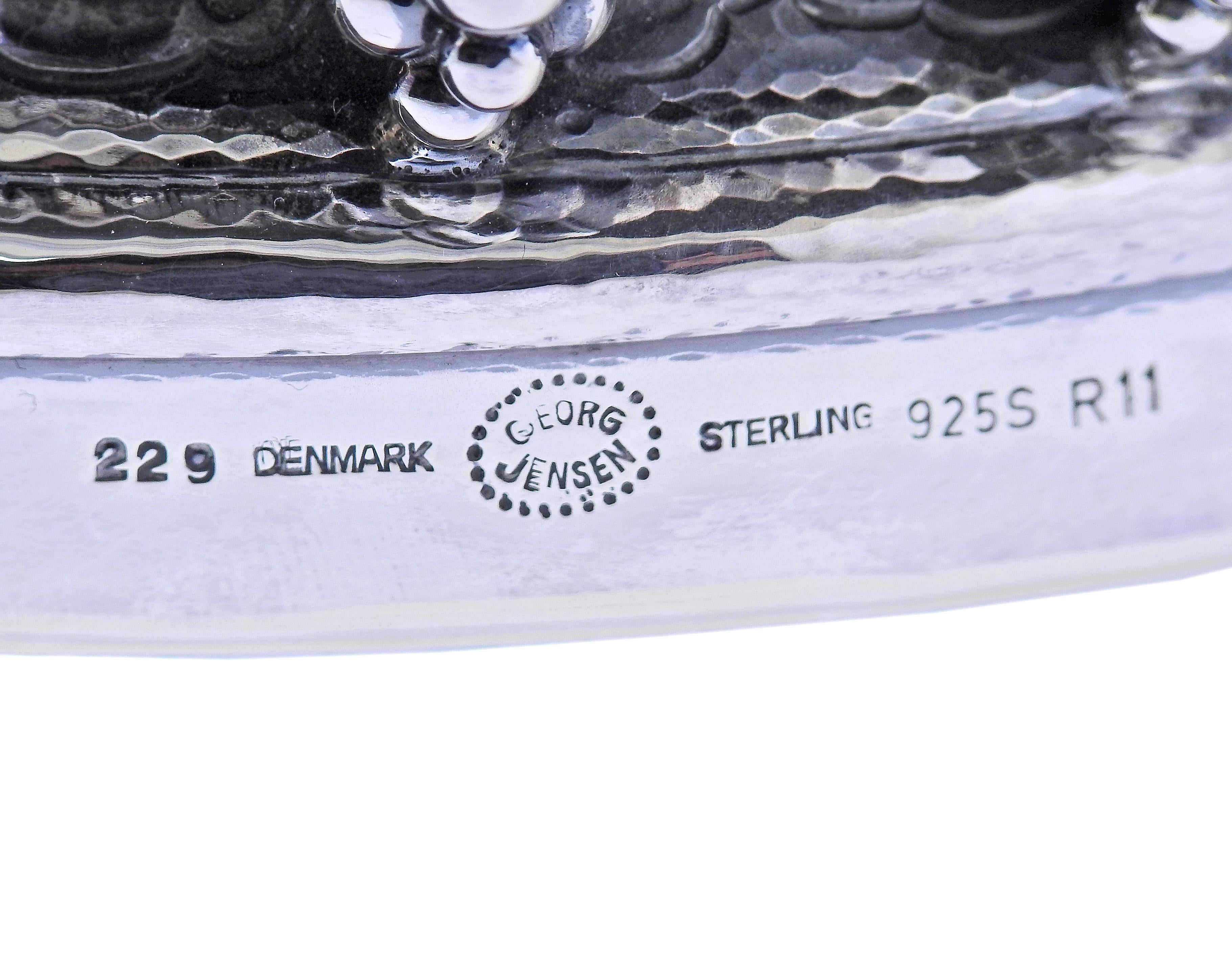 Georg Jensen Sterling Silver Grape Wine Coaster 229