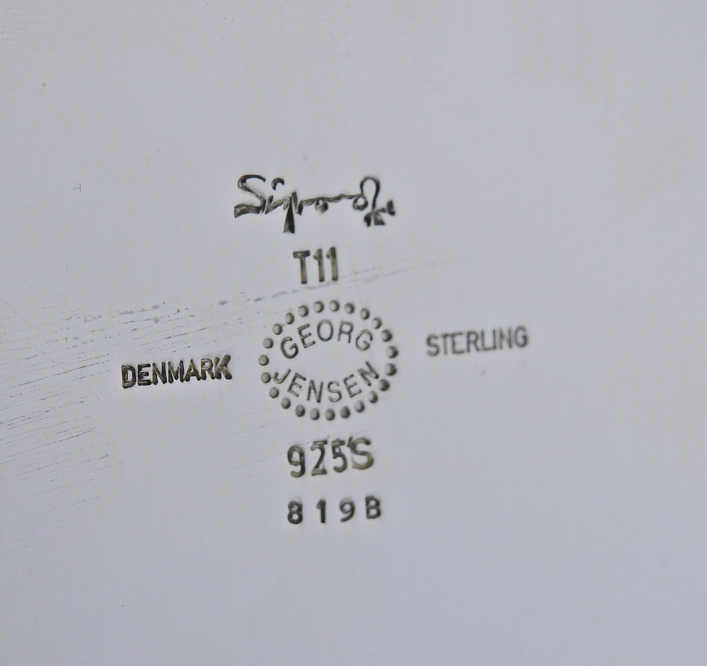 Georg Jensen Sterling Silver Cocktail Shaker by Singvard Bernadotte 819B