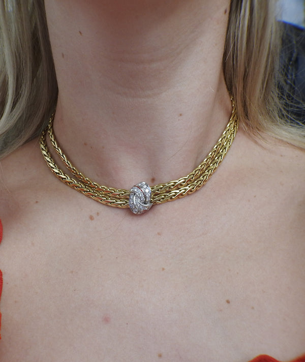 Pomellato 18k Gold Diamond Necklace