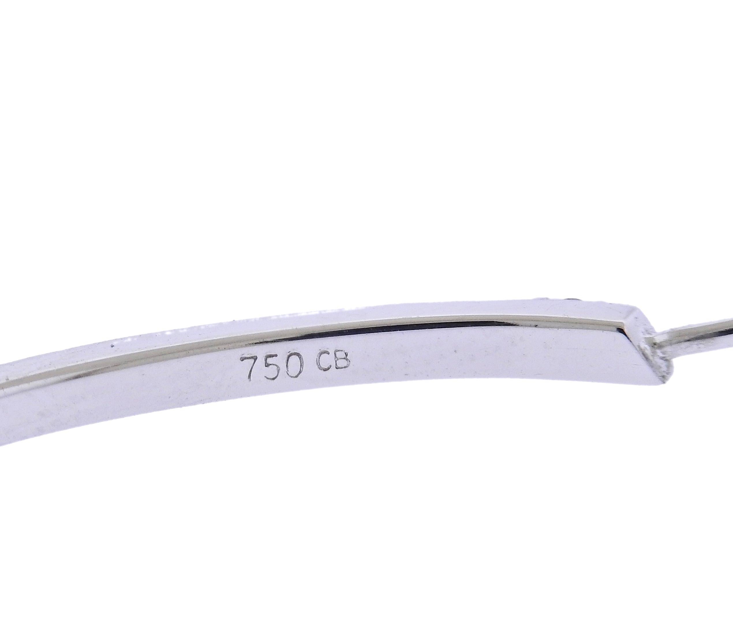 Bucherer Gold 2.89ctw Diamond Inside Out Hoop Earrings