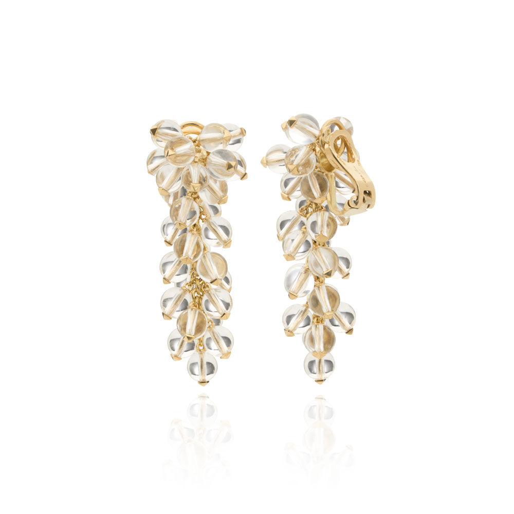 Aletto Brothers Gold Crystal Cascade Earrings