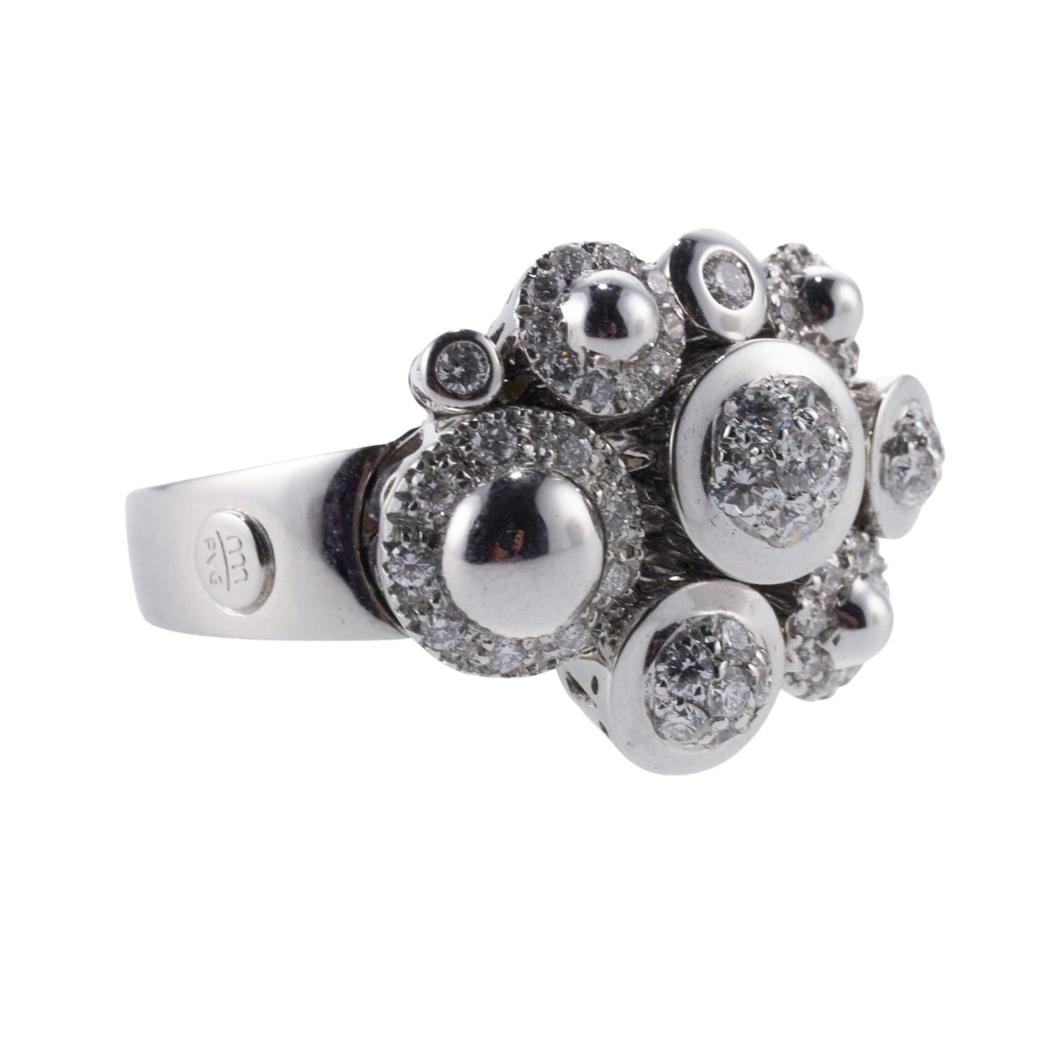 Ponte Vecchio Gioielli Diamond Gold Ring