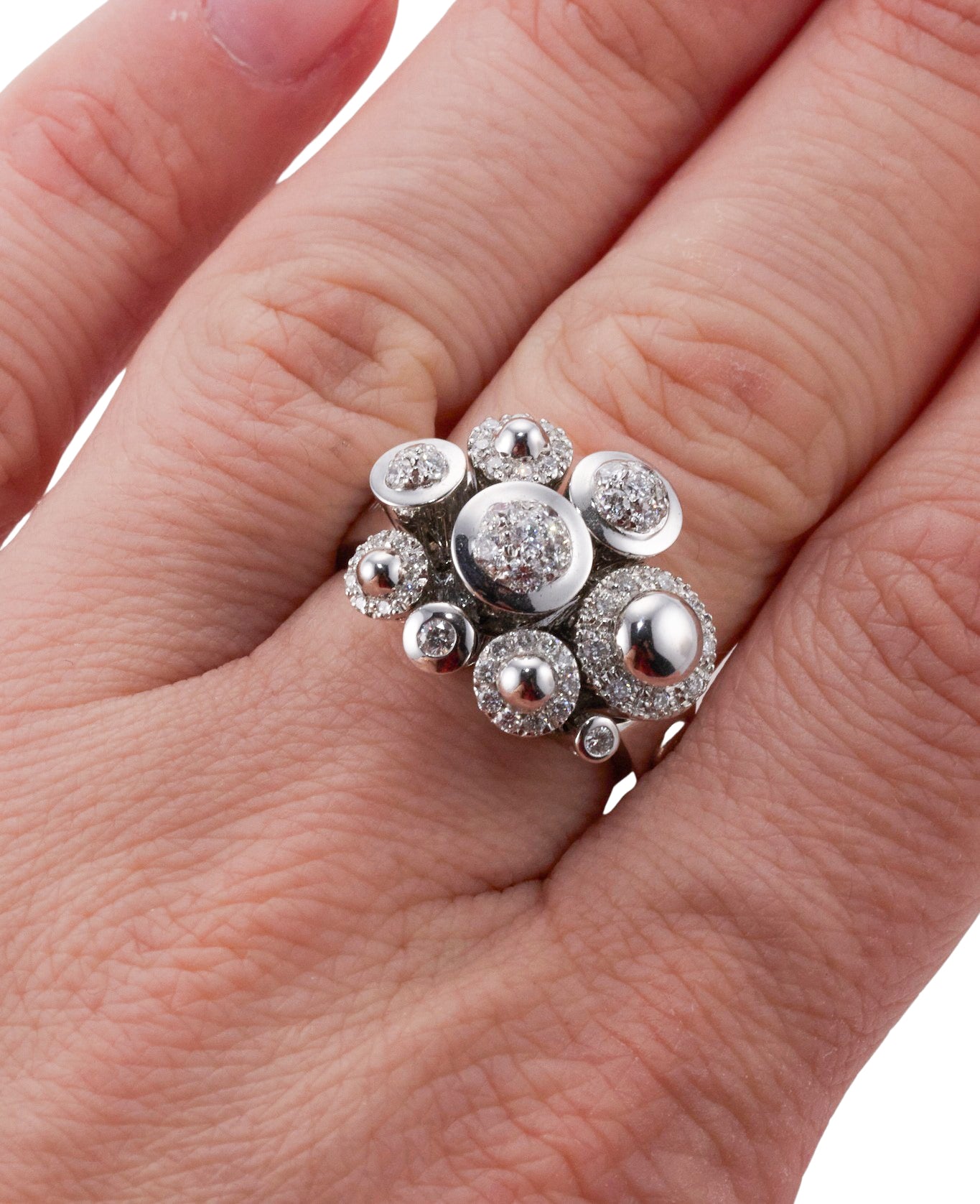 Ponte Vecchio Gioielli Diamond Gold Ring