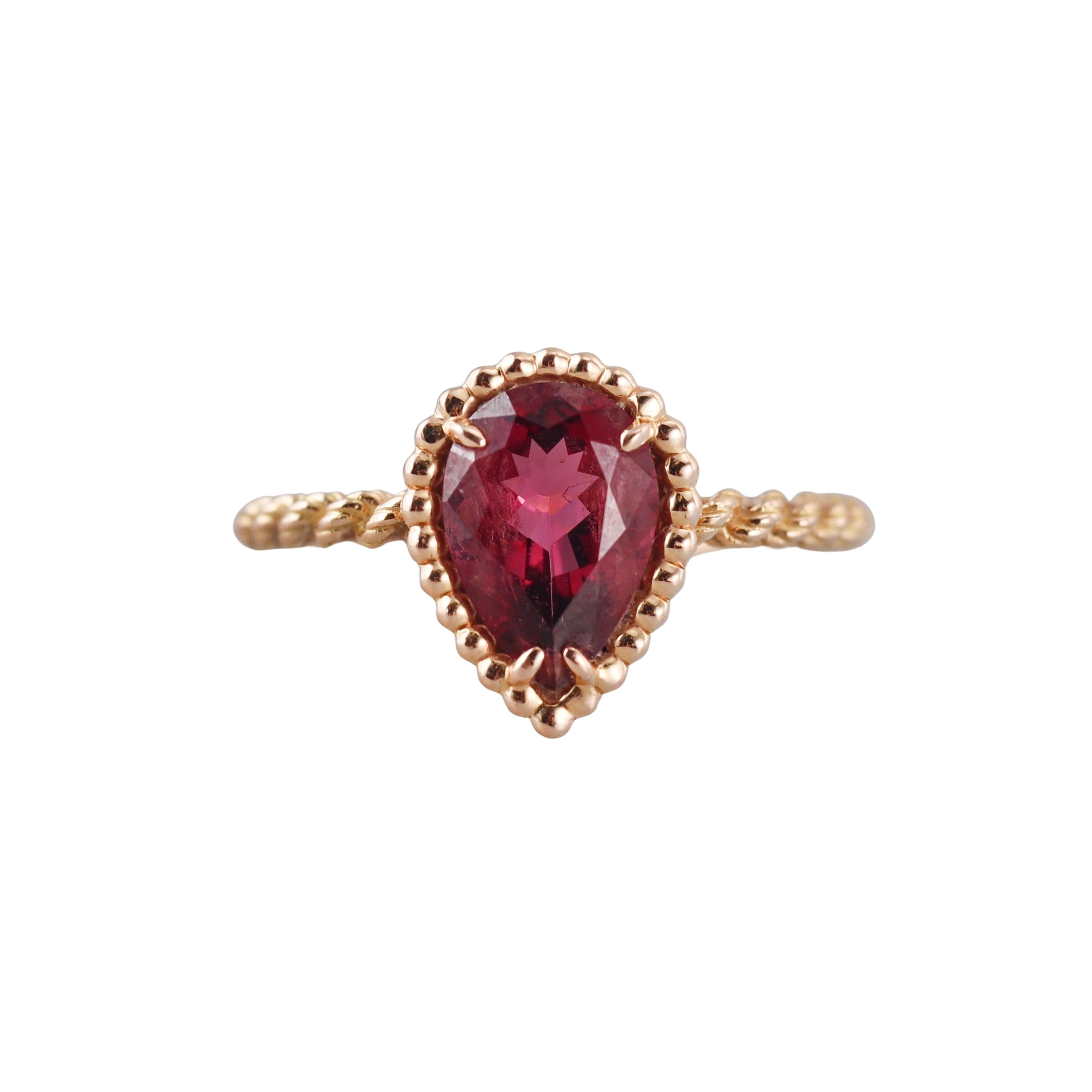 Boucheron Serpent Boheme Rhodolite Gold Ring