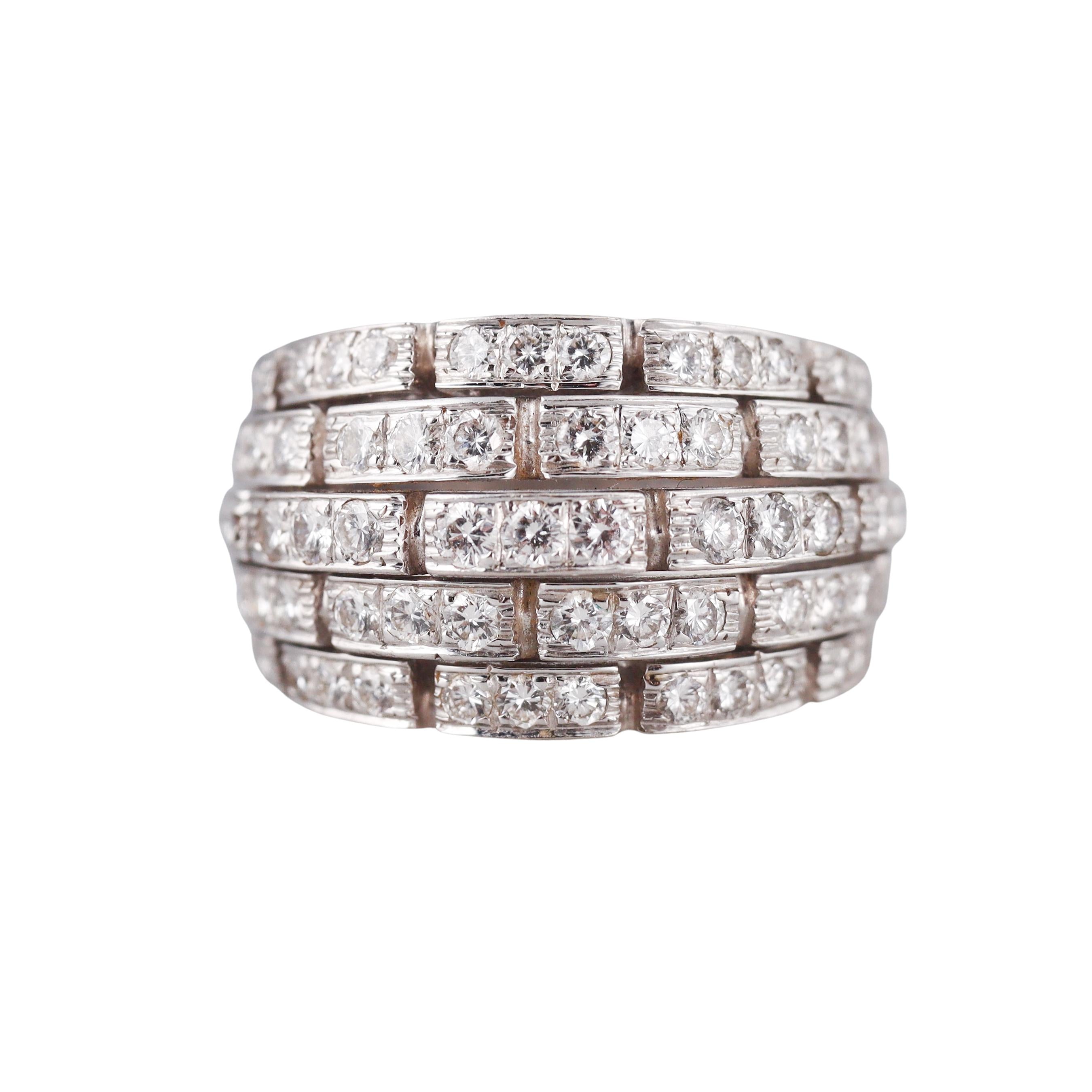 Cartier Oriane Diamond Gold Ring