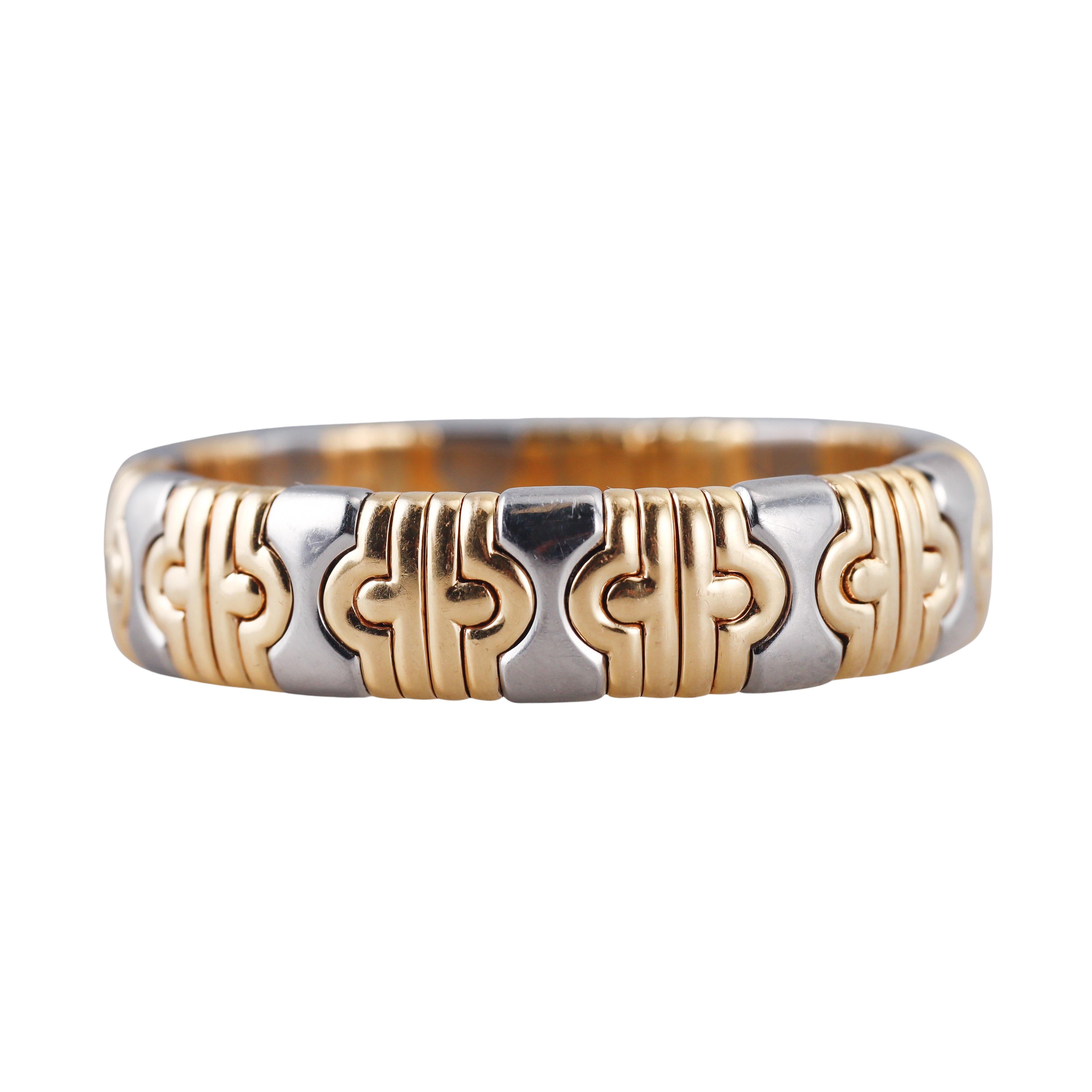 Bulgari Parentesi Gold Steel Bracelet