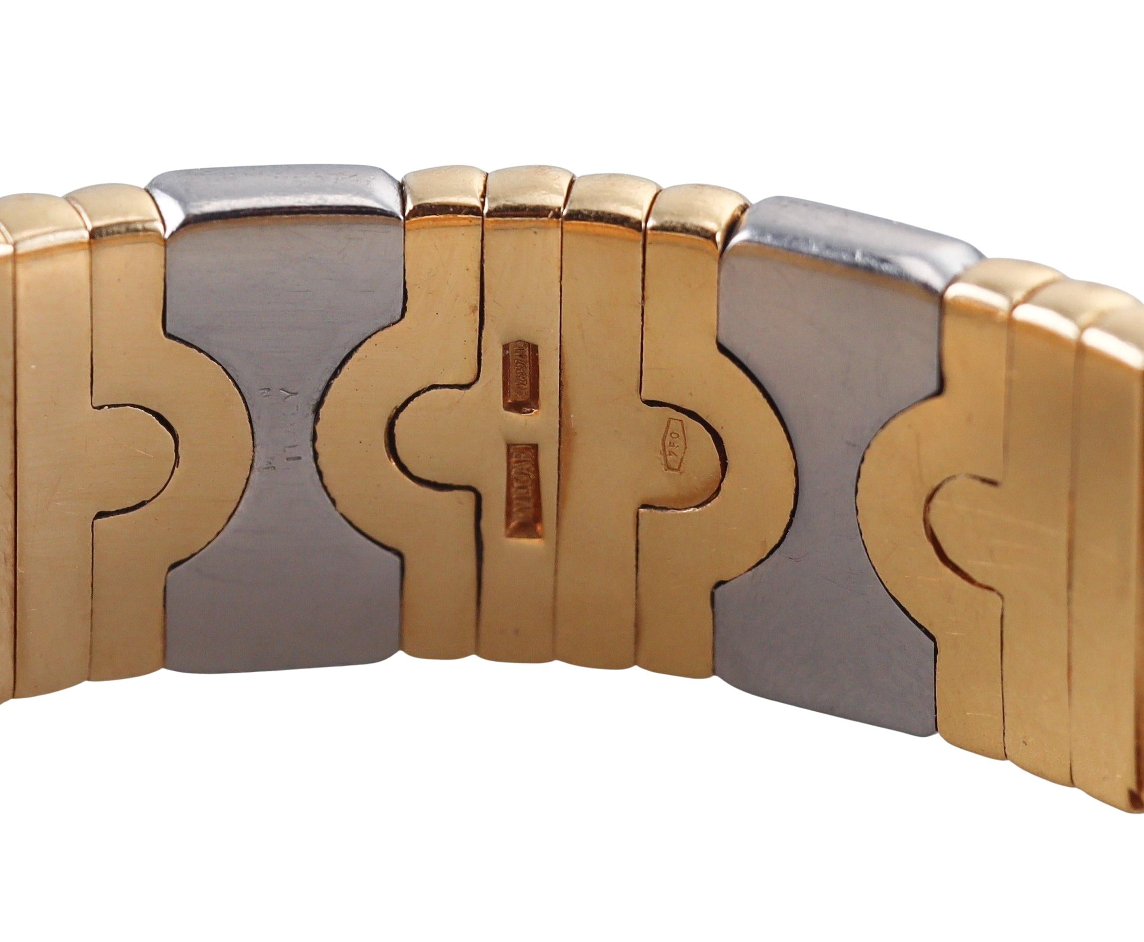 Bulgari Parentesi Gold Steel Bracelet