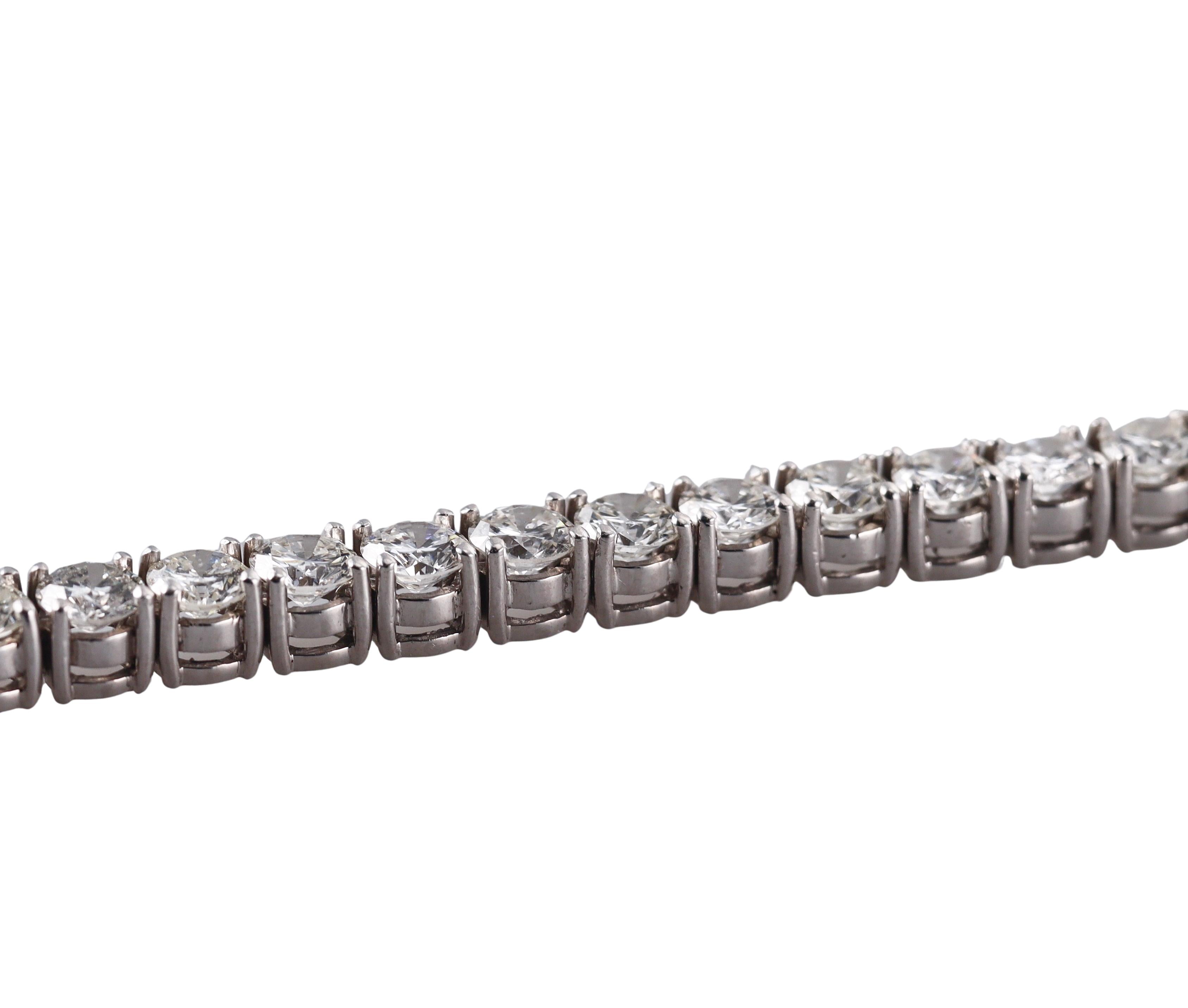 20ctw Diamond Gold Tennis Bracelet