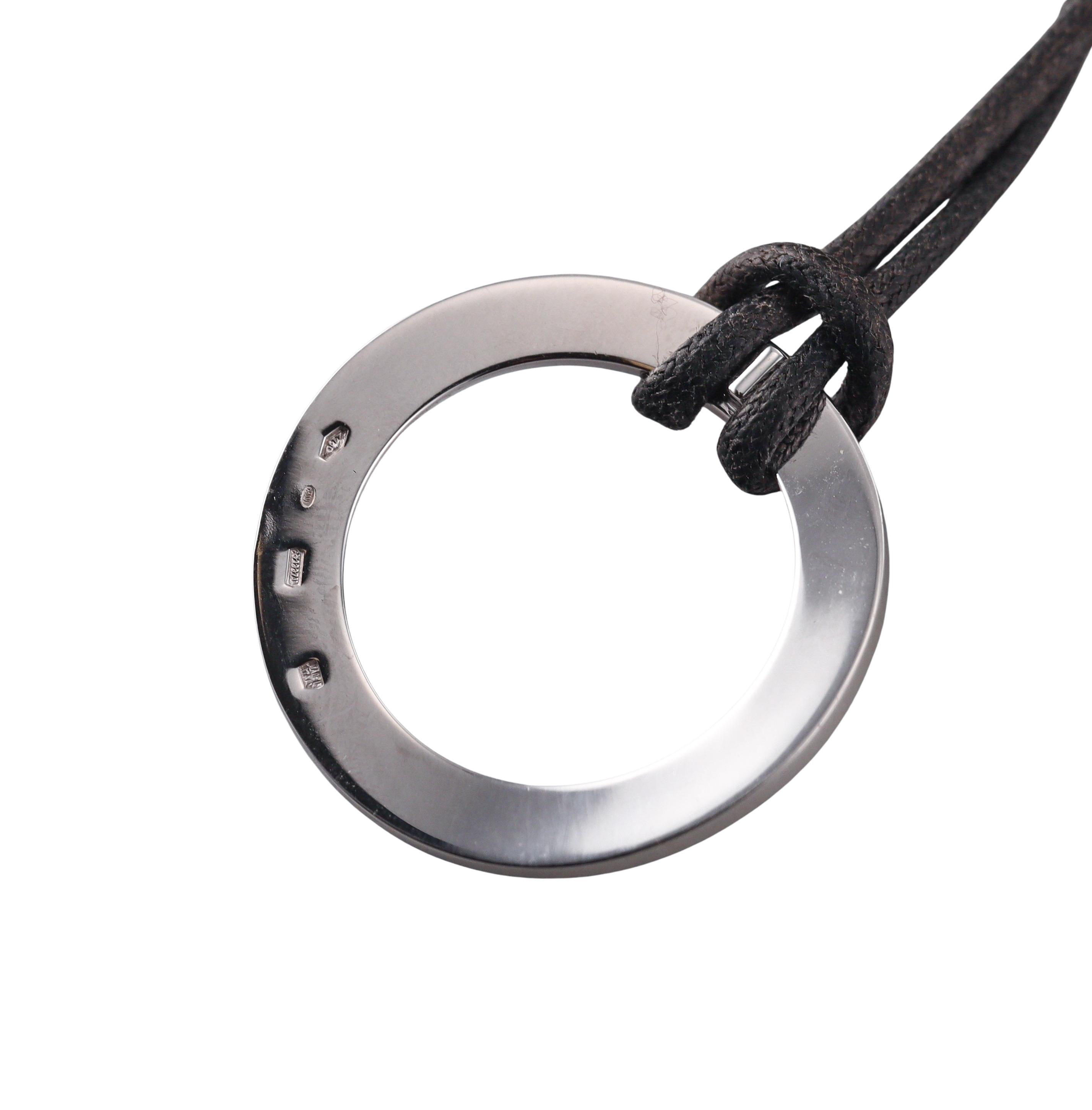 Bulgari Gold Pendant Cord Necklace