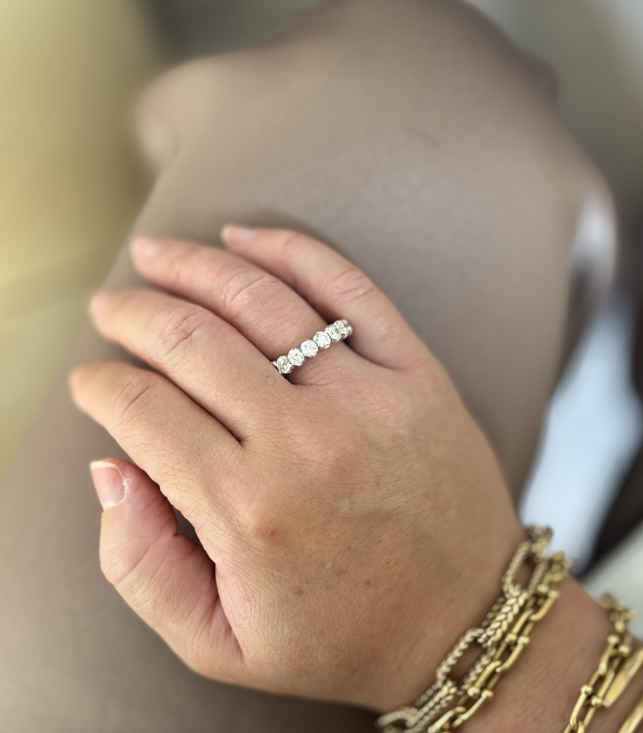 Mattioli X-Band 3.60ctw Diamond Gold Flexible Eternity Band Ring