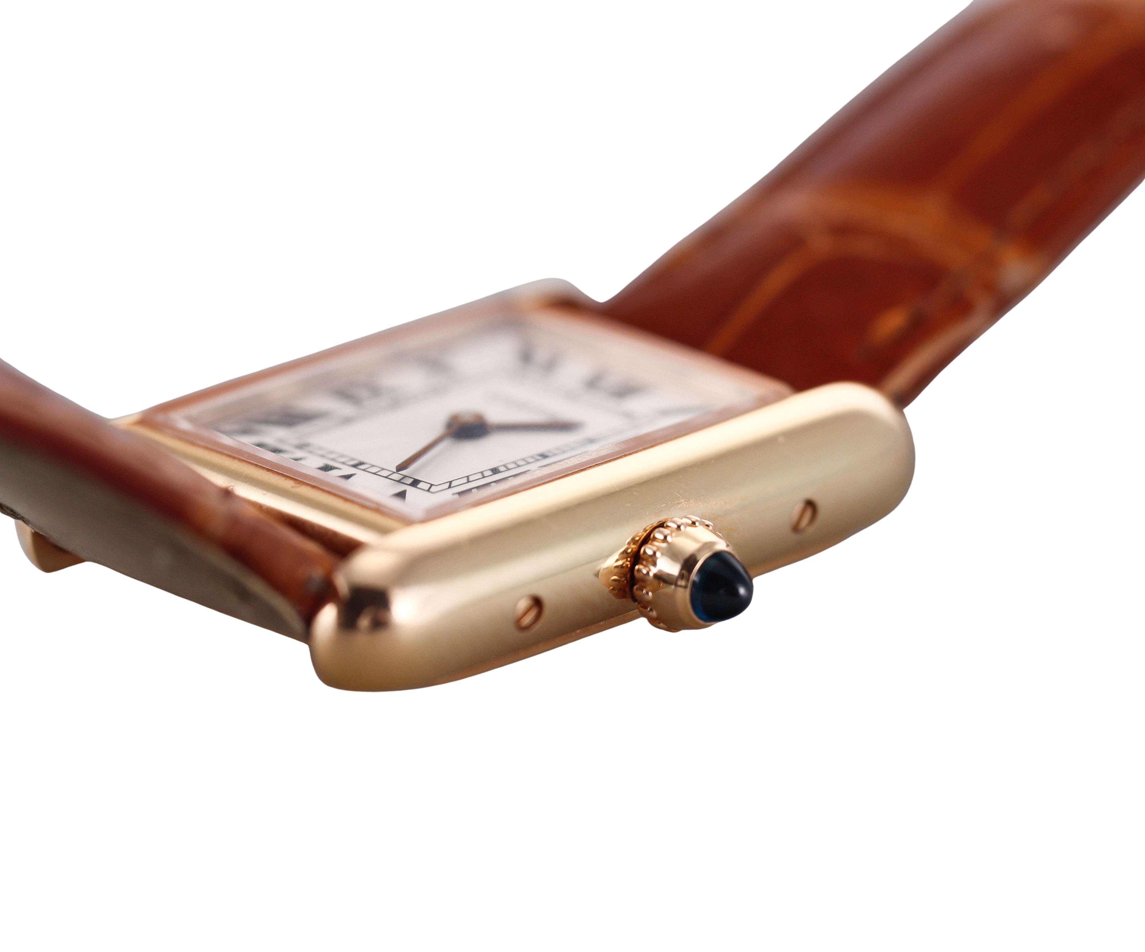 Cartier Tank Louis Small Rose Gold Manual Wind Watch WGTA0010
