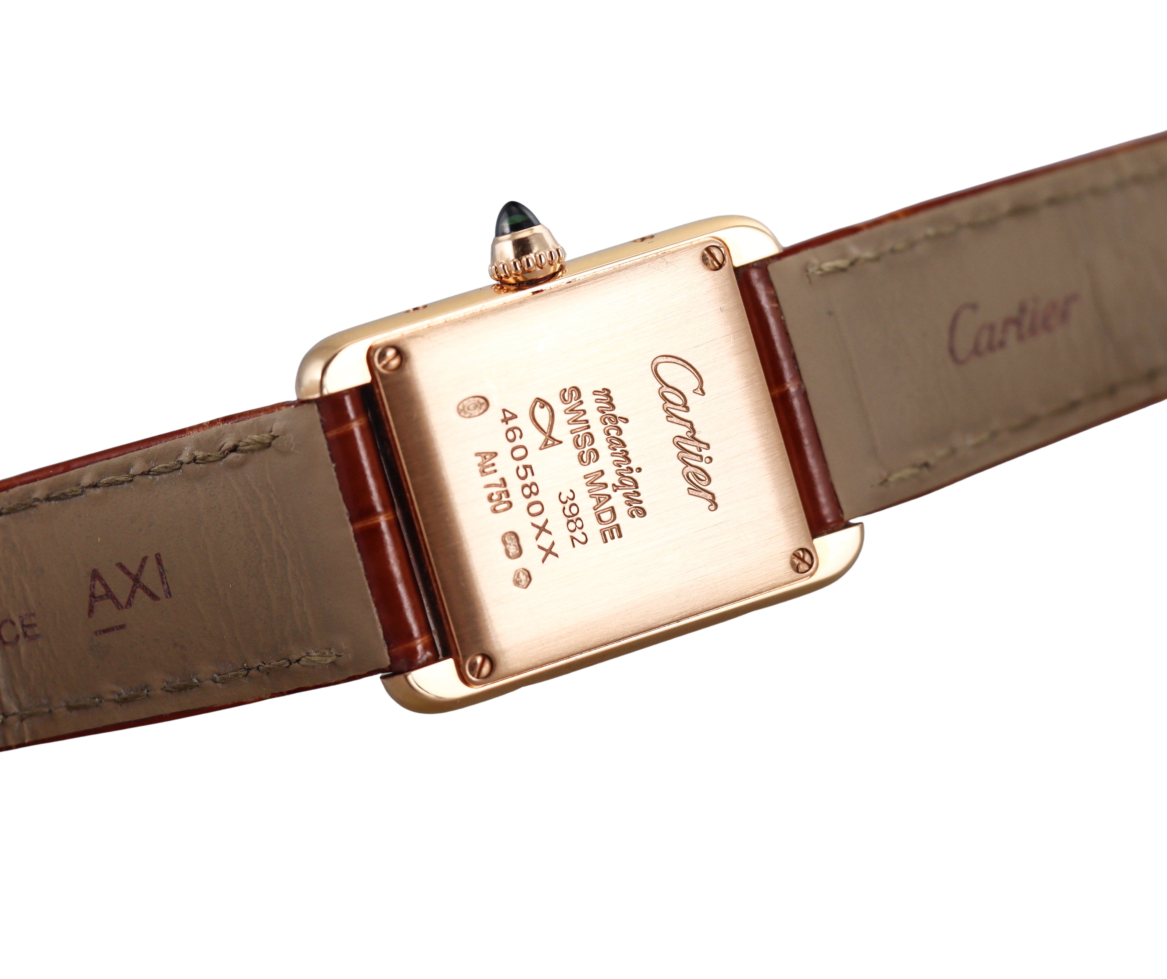 Cartier Tank Louis Small Rose Gold Manual Wind Watch WGTA0010