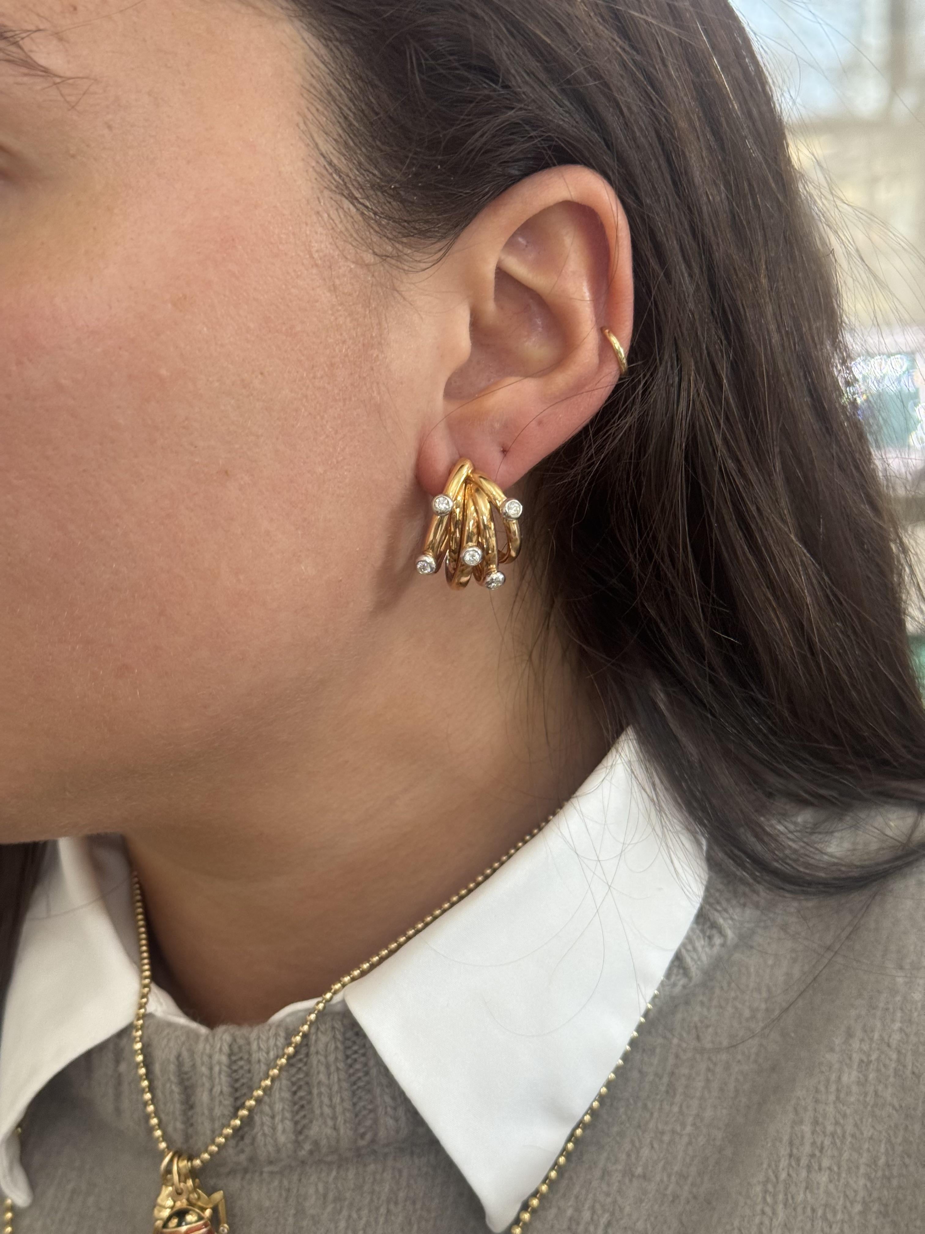 Mattioli Tibet Rose Gold Diamond Earrings