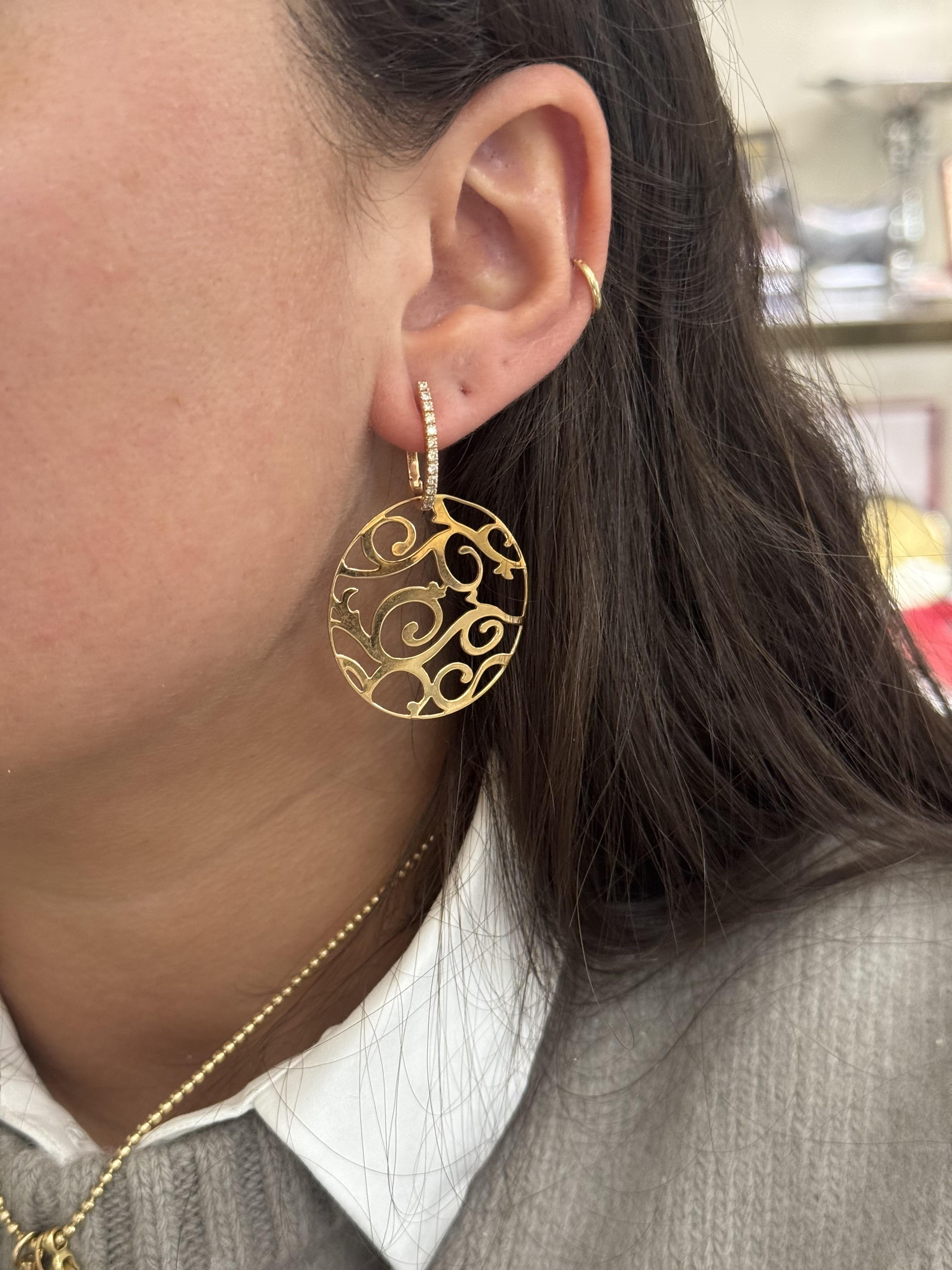 Mattioli Siriana Rose Gold Diamond MOP Interchangeable Earrings