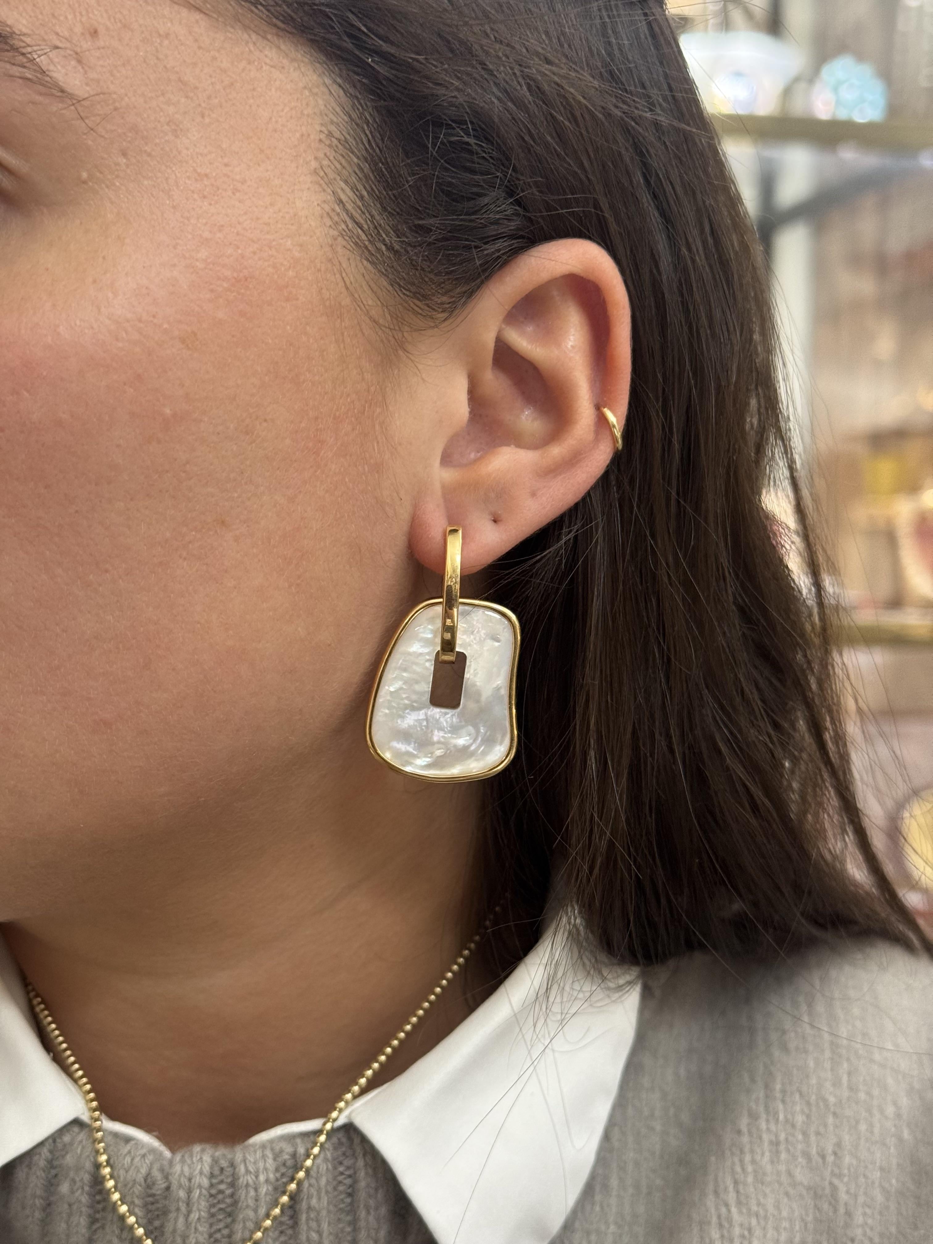 Mattioli Puzzle Rose Gold MOP Large Earrings