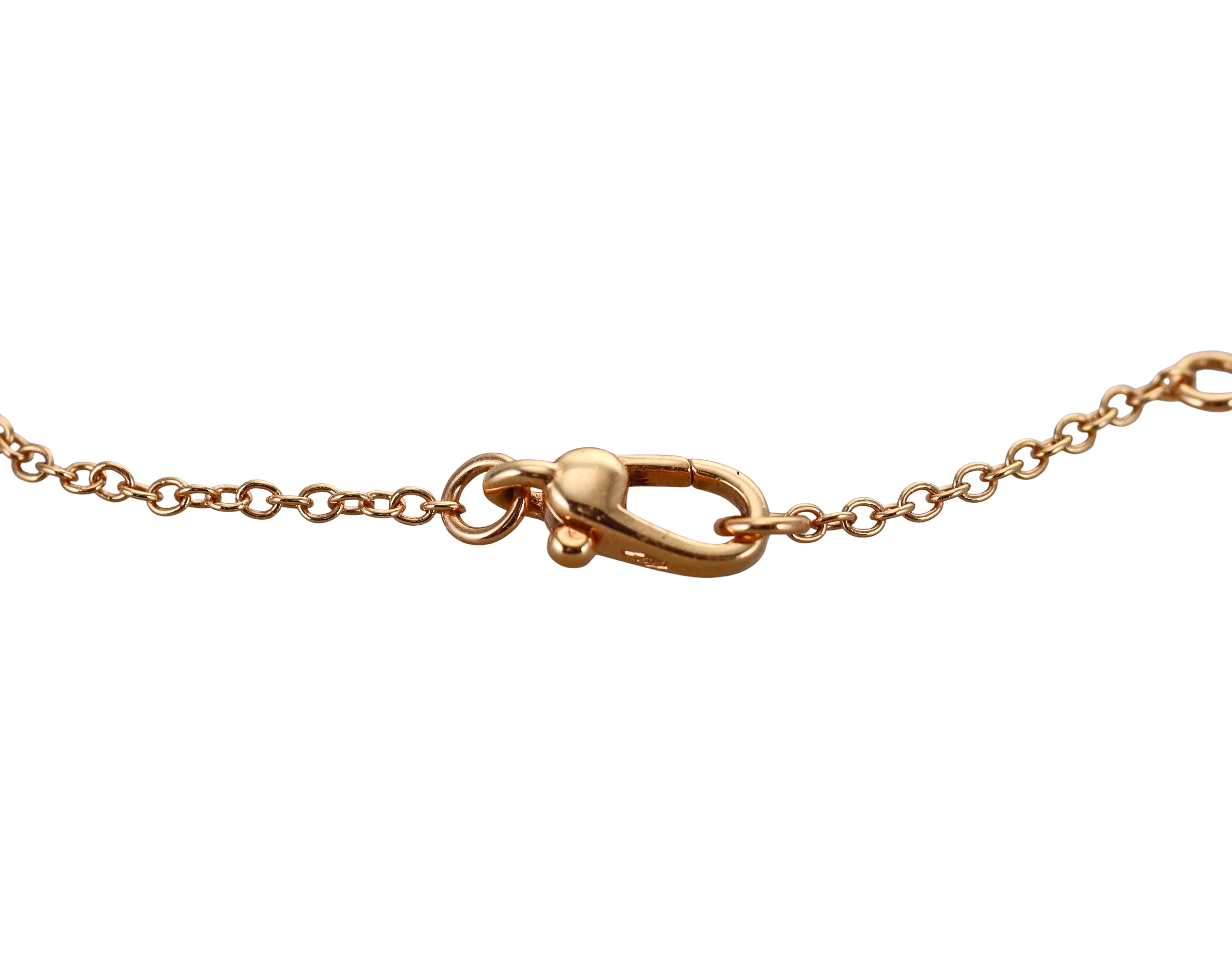 Pomellato Capri Rose Gold Onyx Black Diamond Pendant Necklace