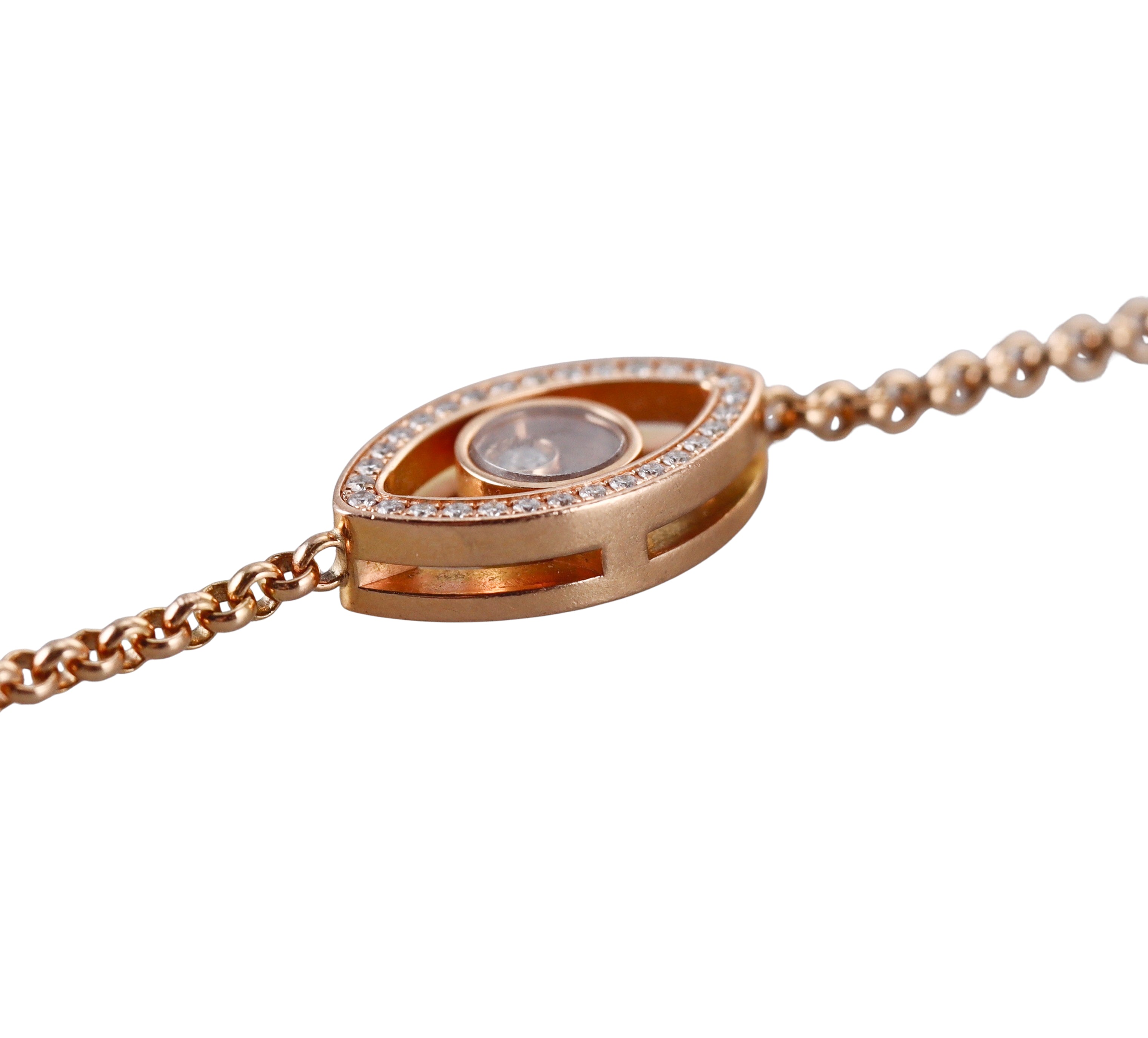 Chopard Happy Diamonds Rose Gold Evil Eye Bracelet