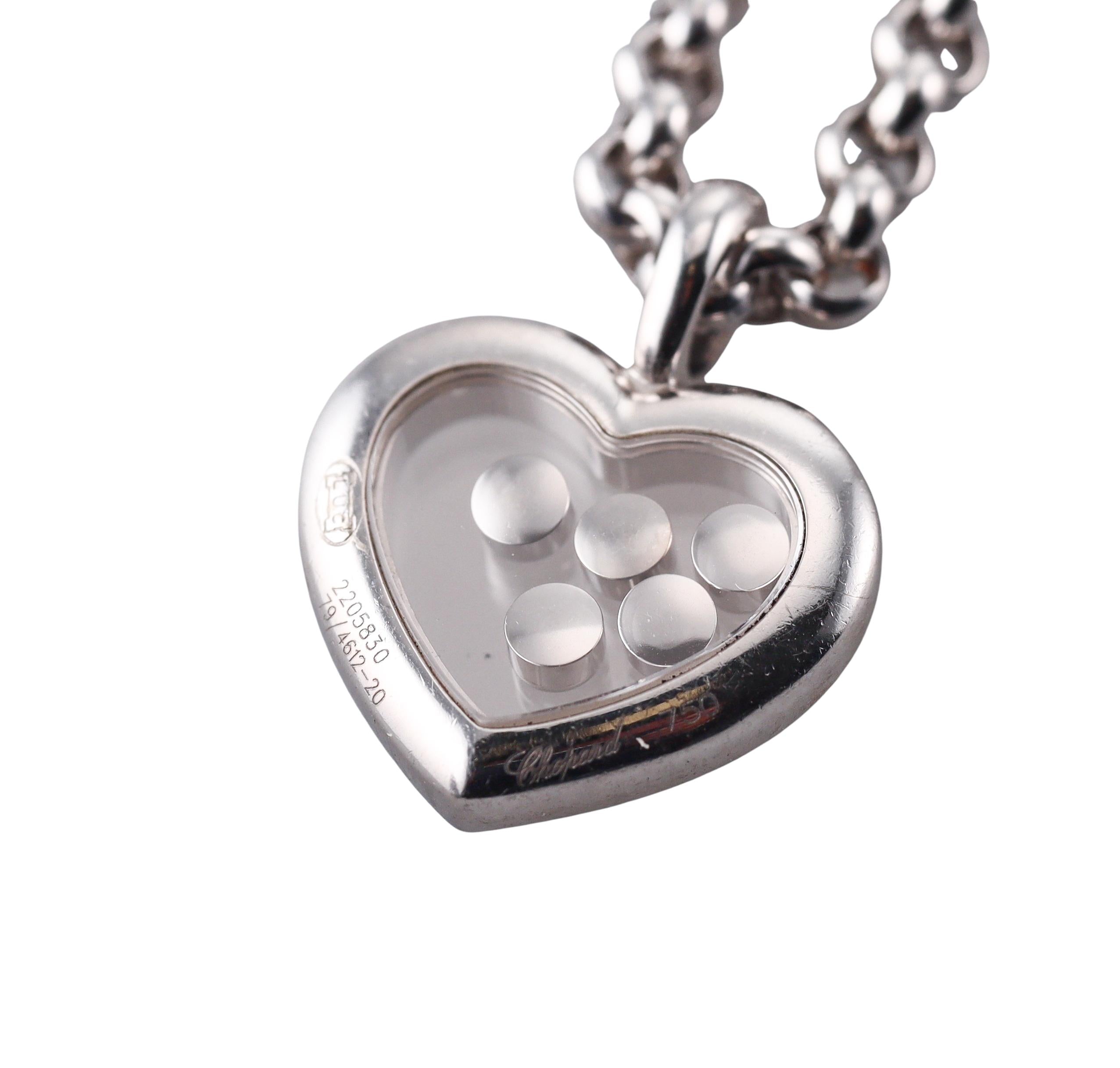 Chopard Happy Hearts Diamond Gold Pendant Necklace 79/4612-20