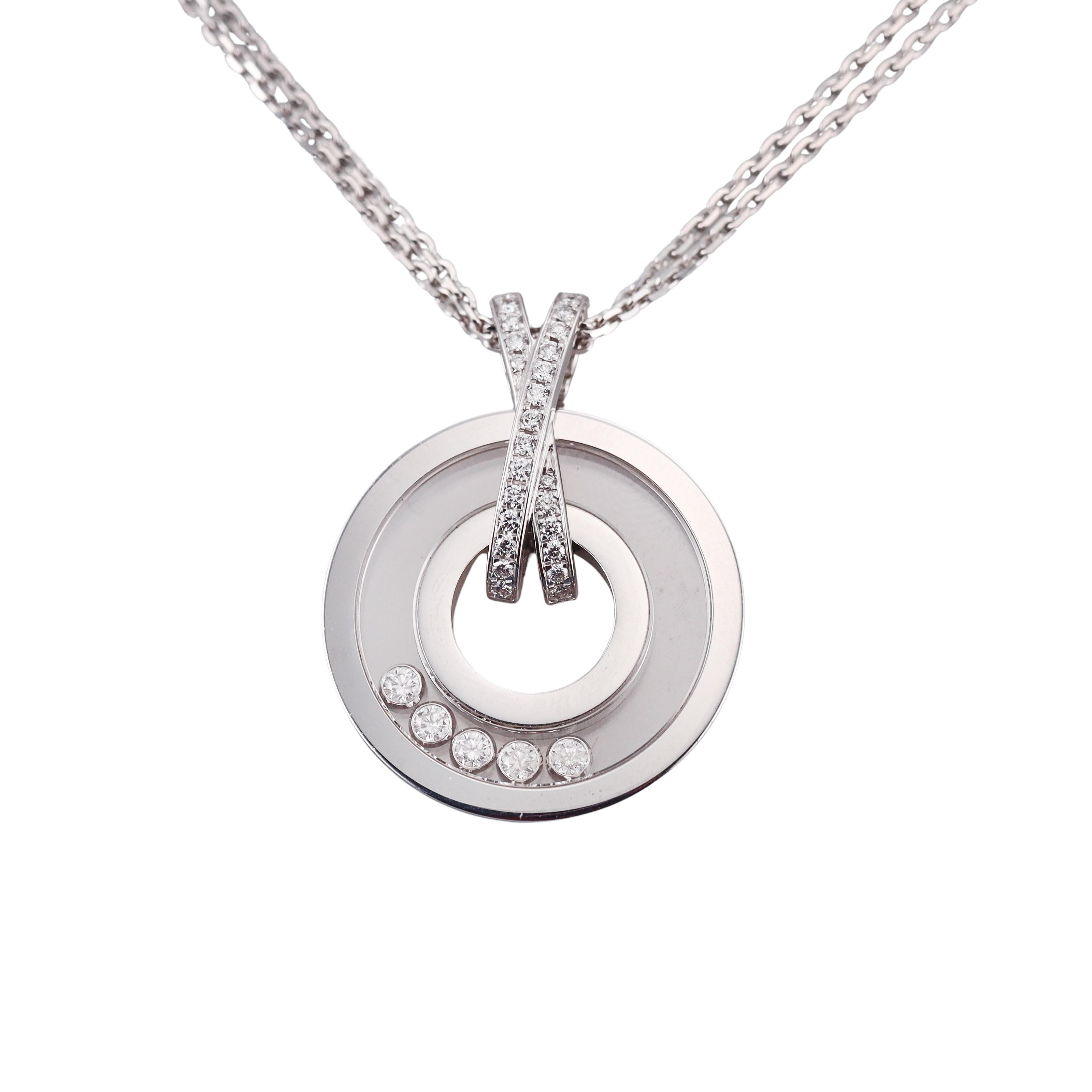 Chopard Happy Diamonds Gold Pendant Necklace 796249-1001