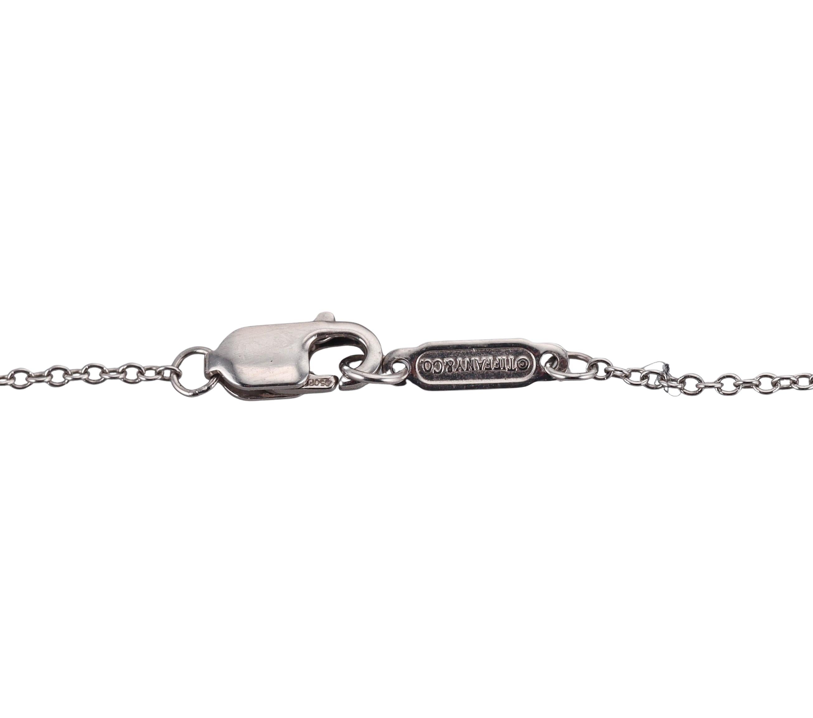 Tiffany & Co 0.25ct Fancy Intense Yellow Diamond Platinum Pendant