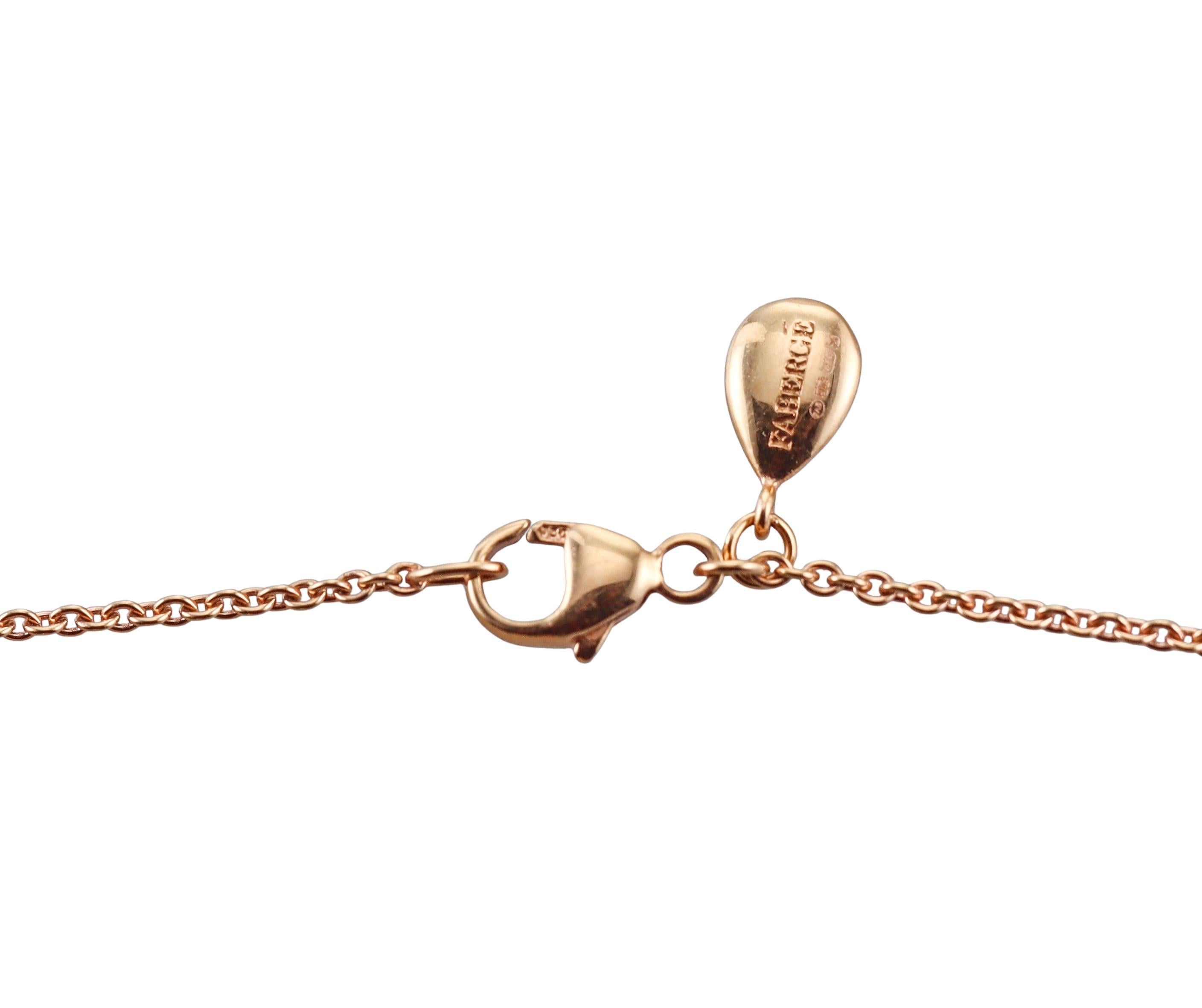 Faberge Heritage Gold Diamond Enamel Egg Chicken Locket Pendant Necklace