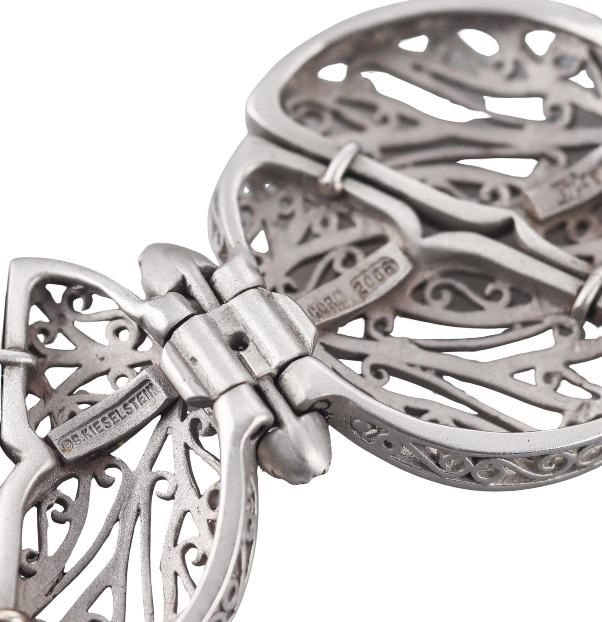 Kieselstein Cord Diamond Platinum Butterfly Bracelet