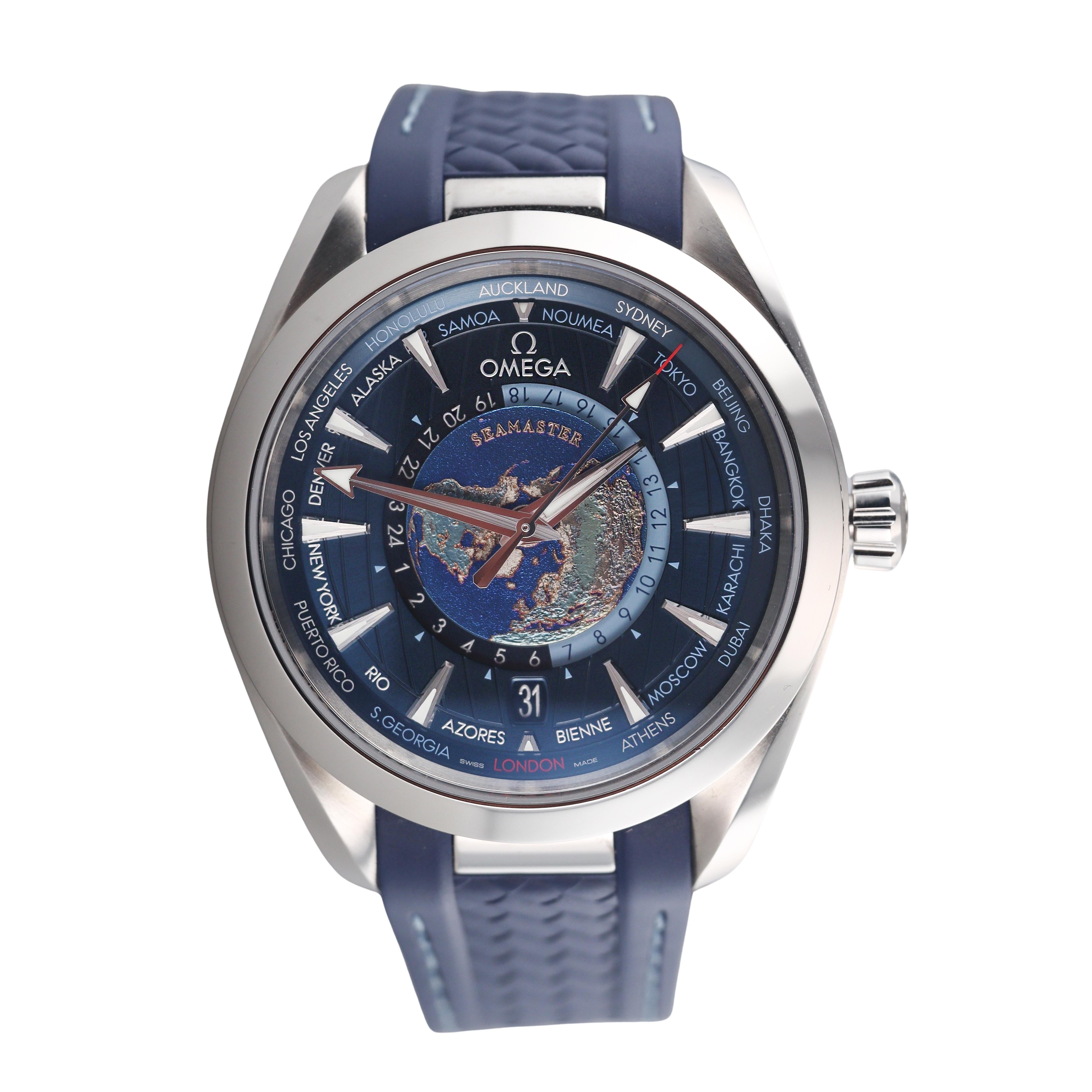 Omega Seamaster Aqua Terra 150M Worldtime Watch 220.12.43.22.03.001