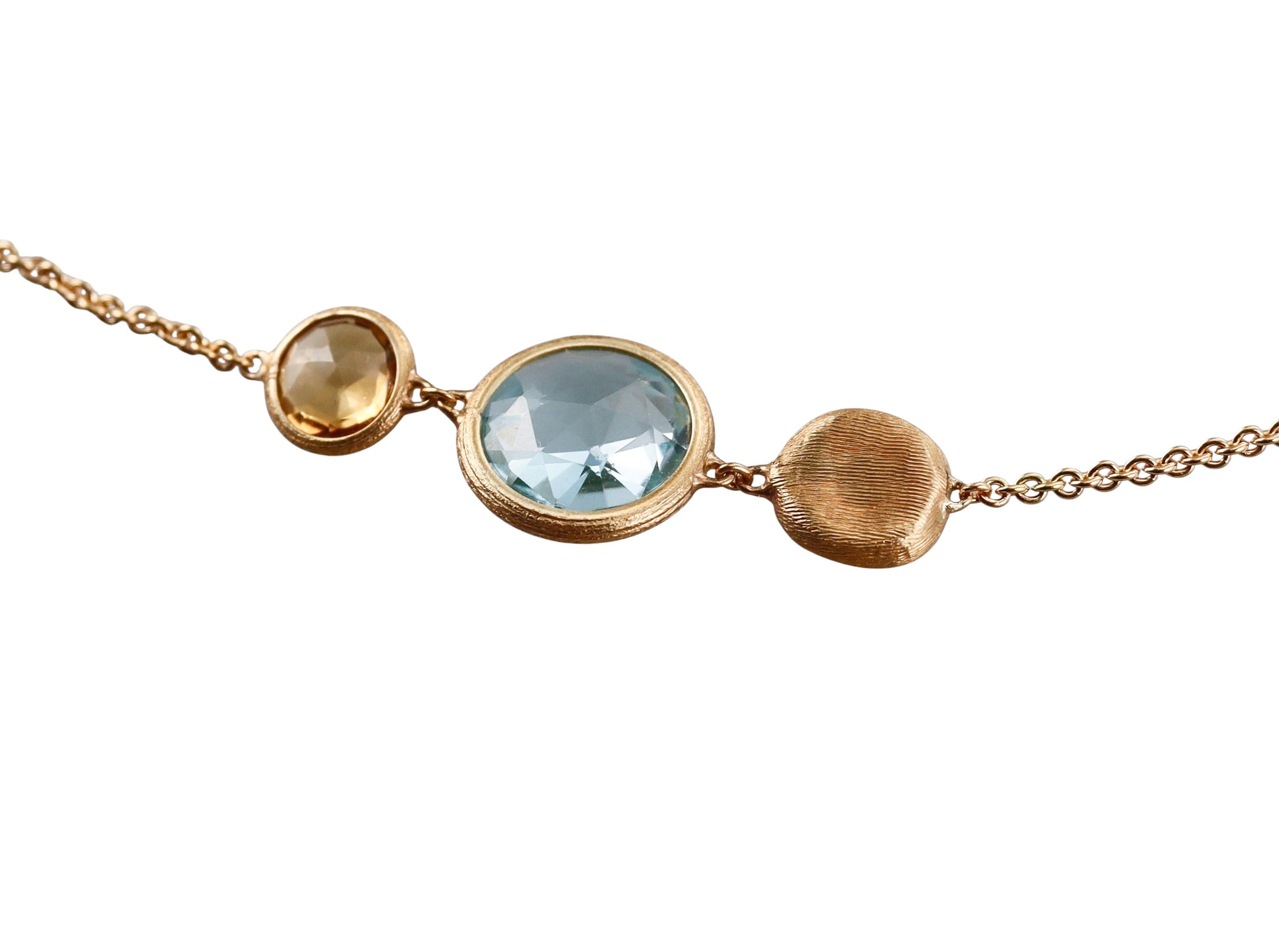 Marco Bicego Jaipur Multi Gemstone Gold Necklace
