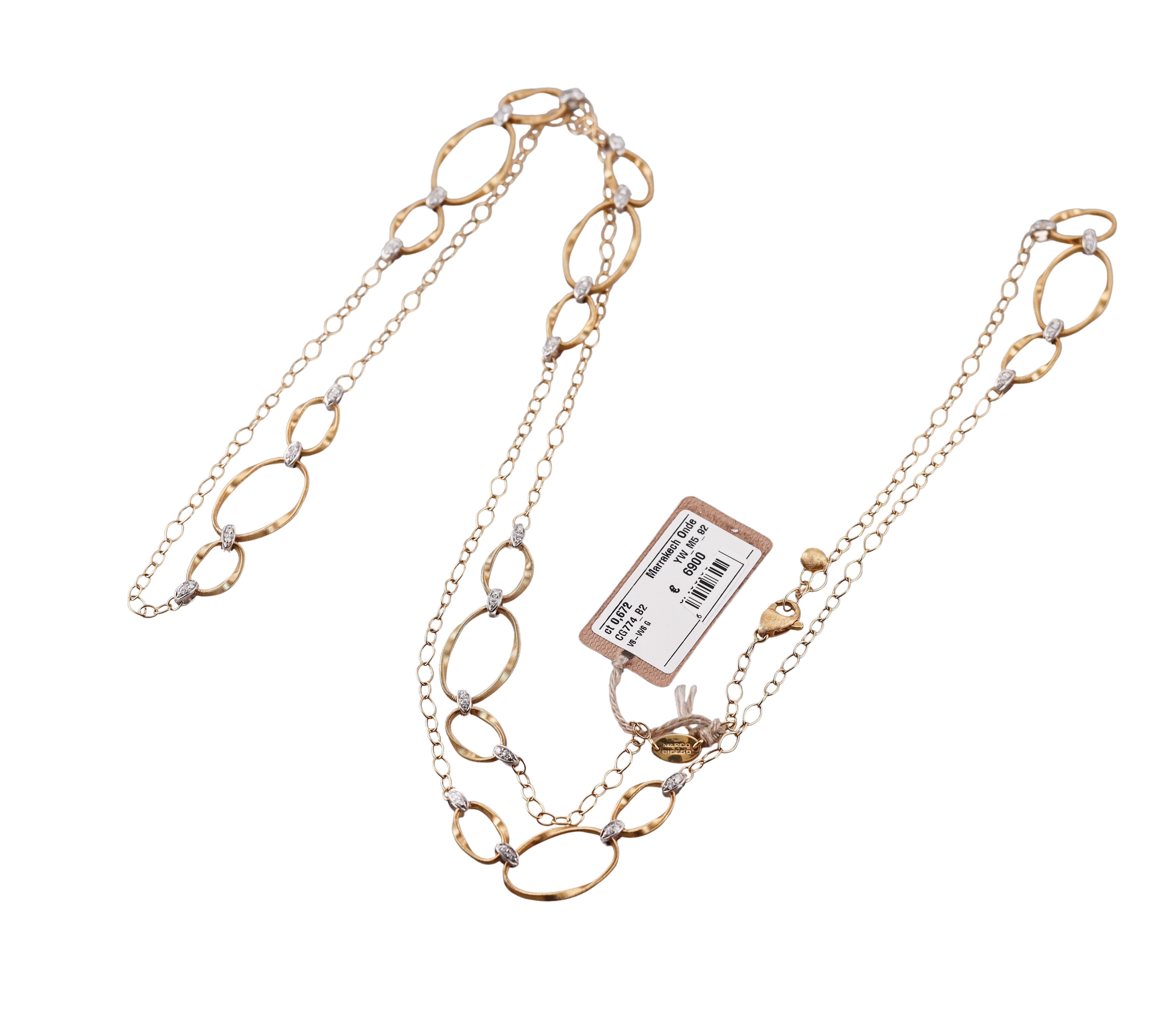 Marco Bicego Marrakech Diamond Gold Necklace