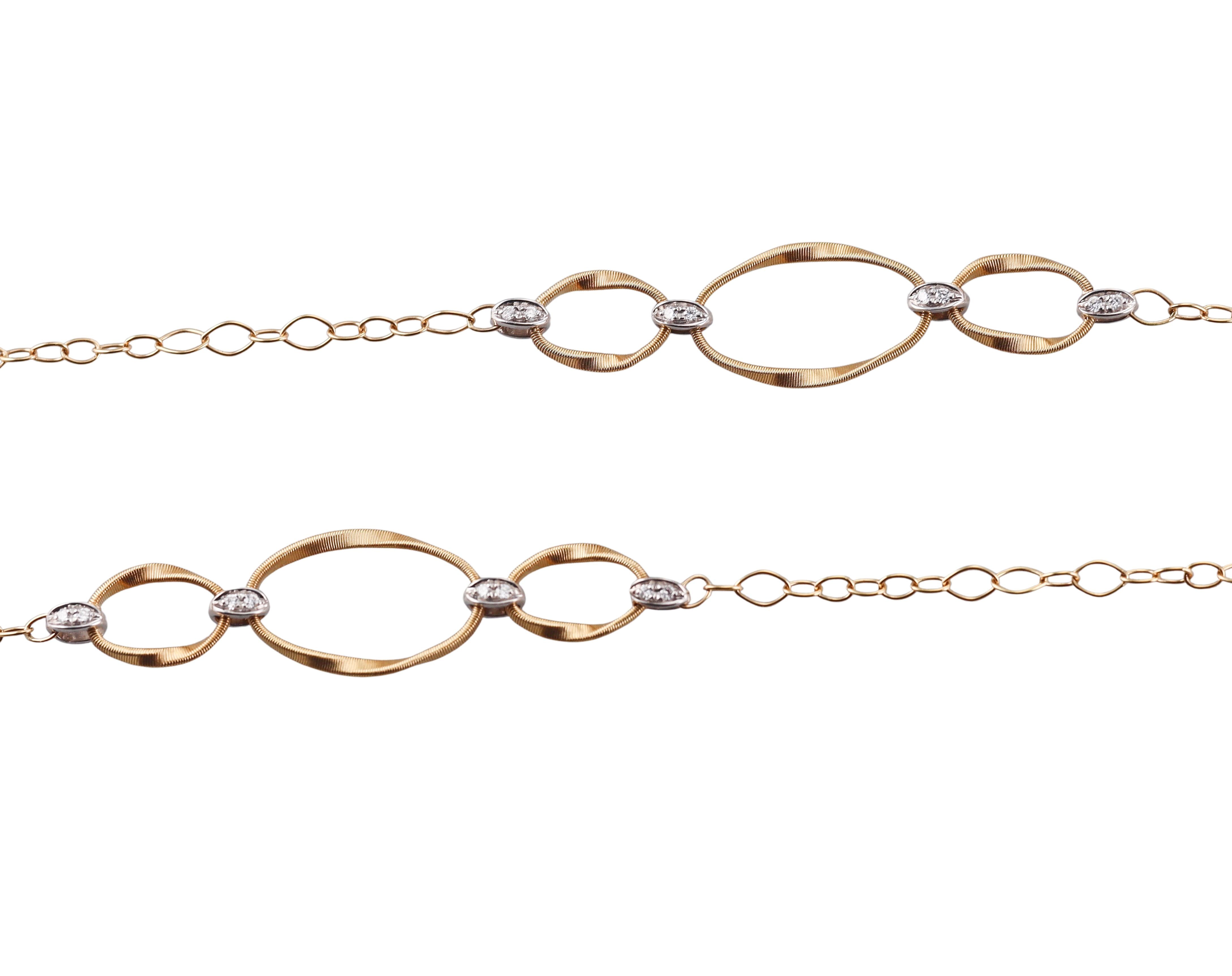Marco Bicego Marrakech Onde Long Diamond Gold Necklace
