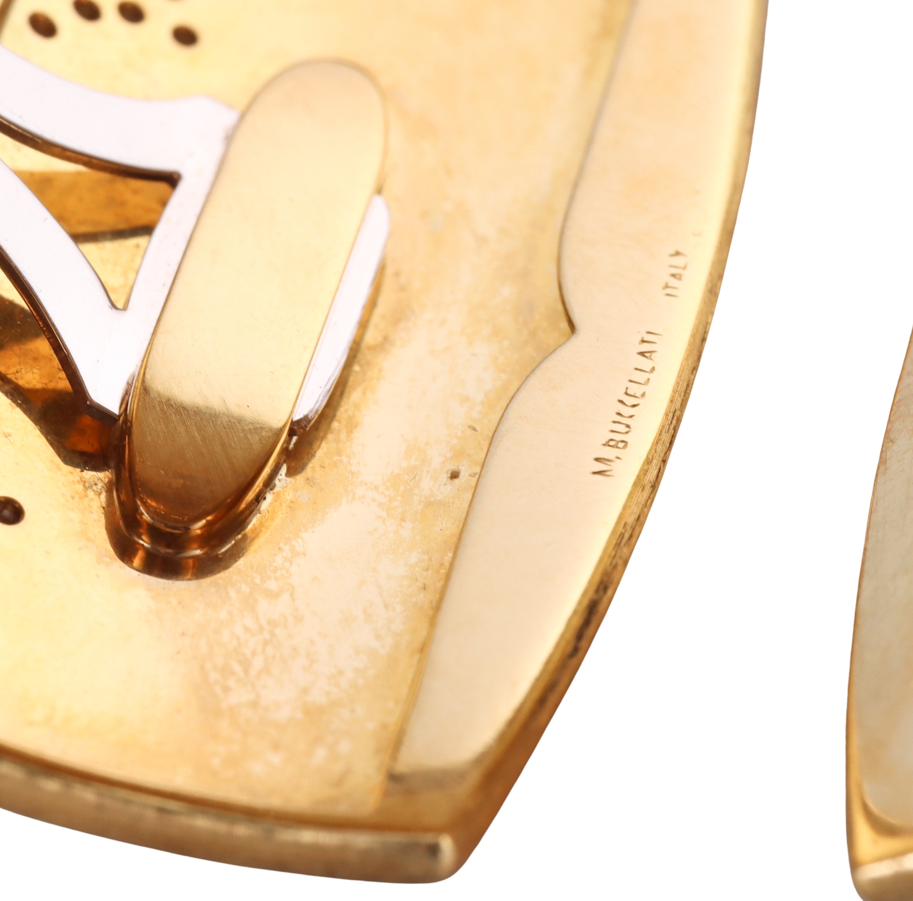 Mario Buccellati Pearl Diamond Gold Cuff Bracelet