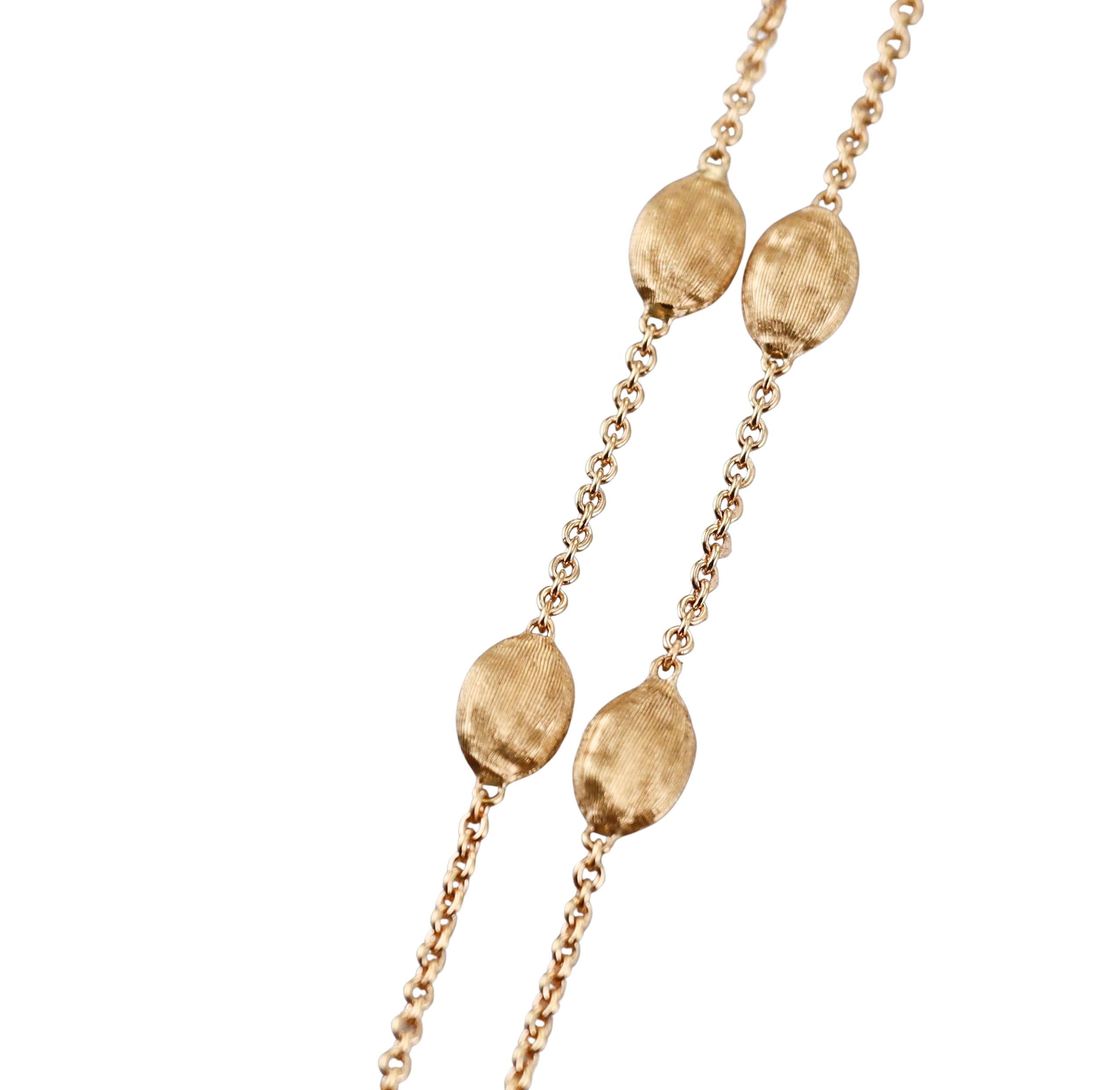 Marco Bicego Siviglia Diamond Gold Long Necklace