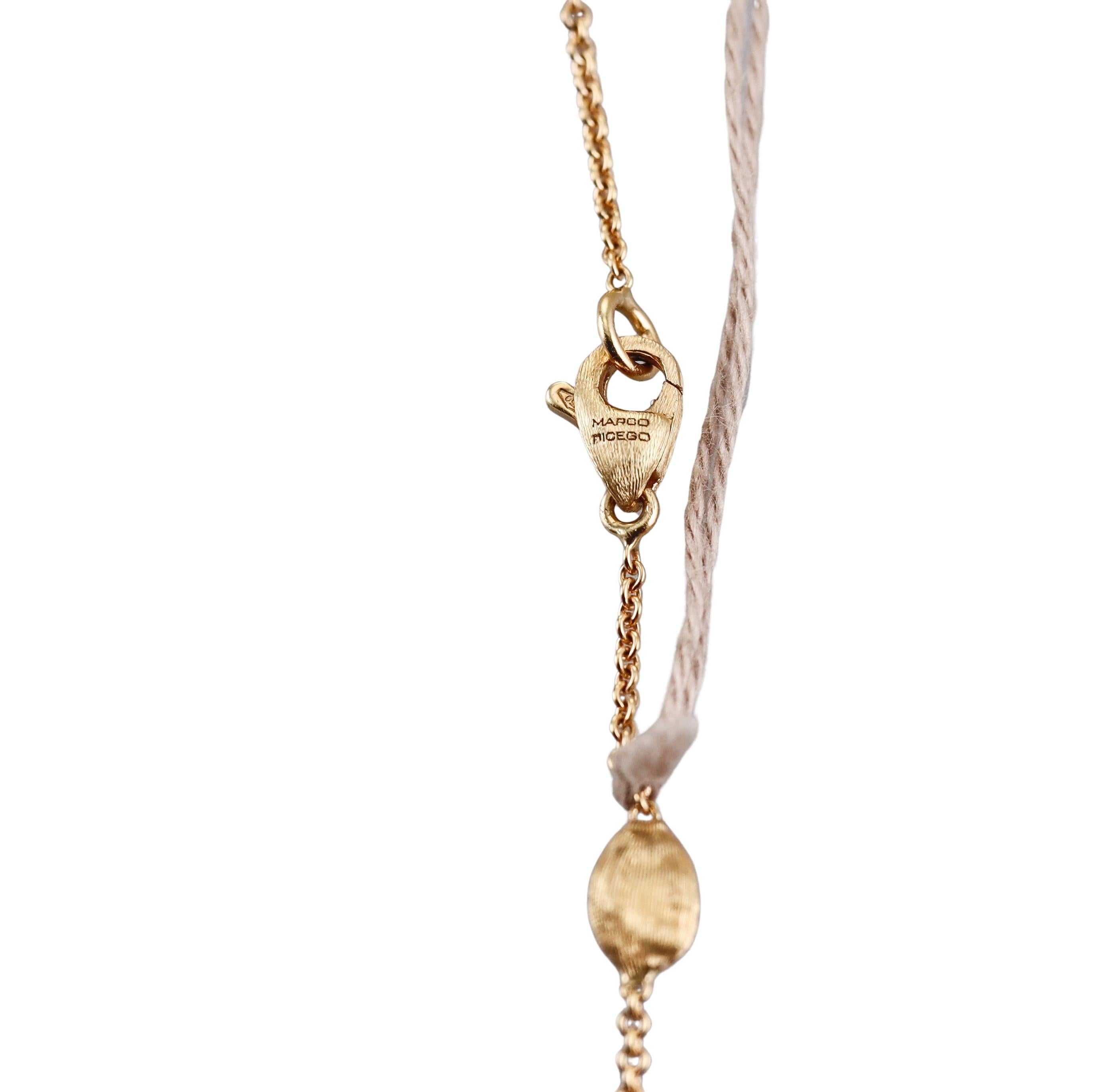 Marco Bicego Siviglia Diamond Gold Long Necklace