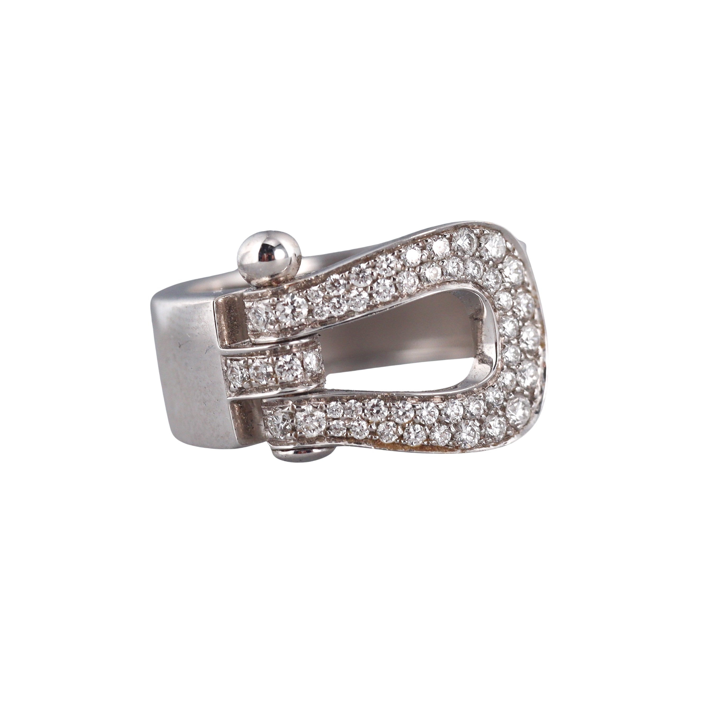 Fred Force 10 White Gold Diamond Large Model Ring