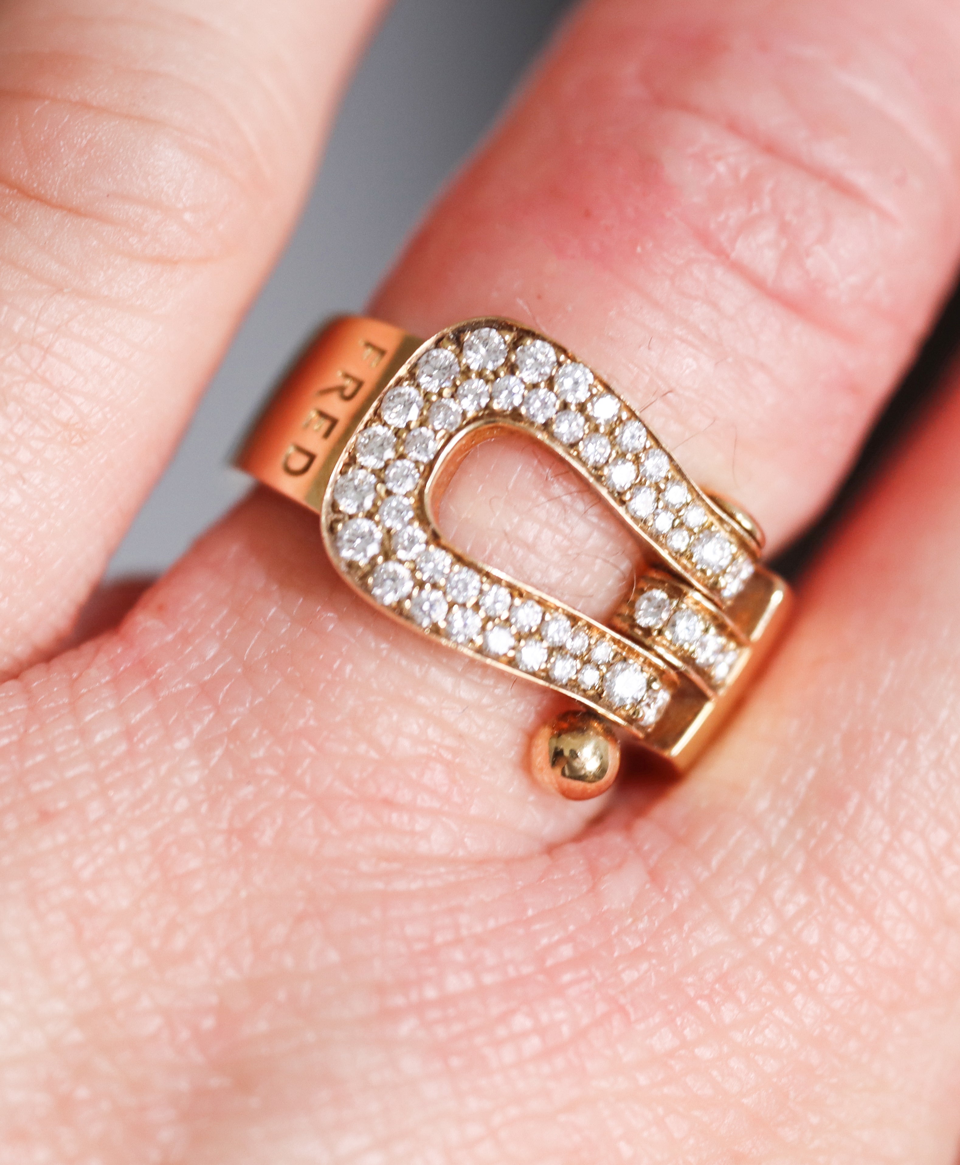Fred Force 10 Yellow Gold Diamond Large Model Ring