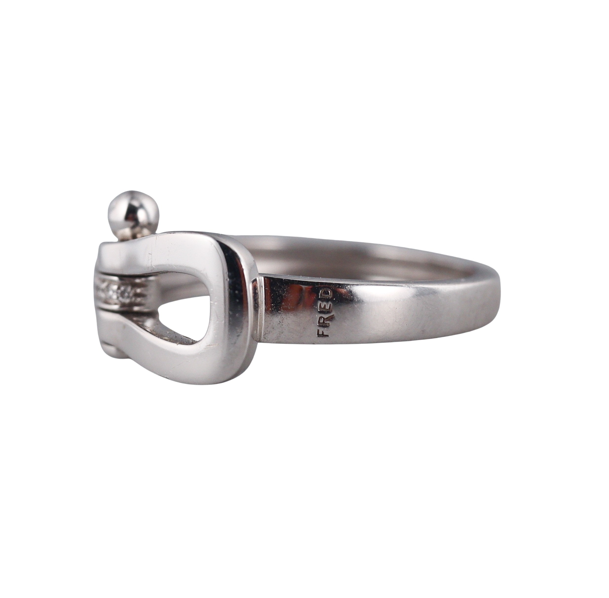 Fred Force 10 White Gold Diamond Medium Model Ring