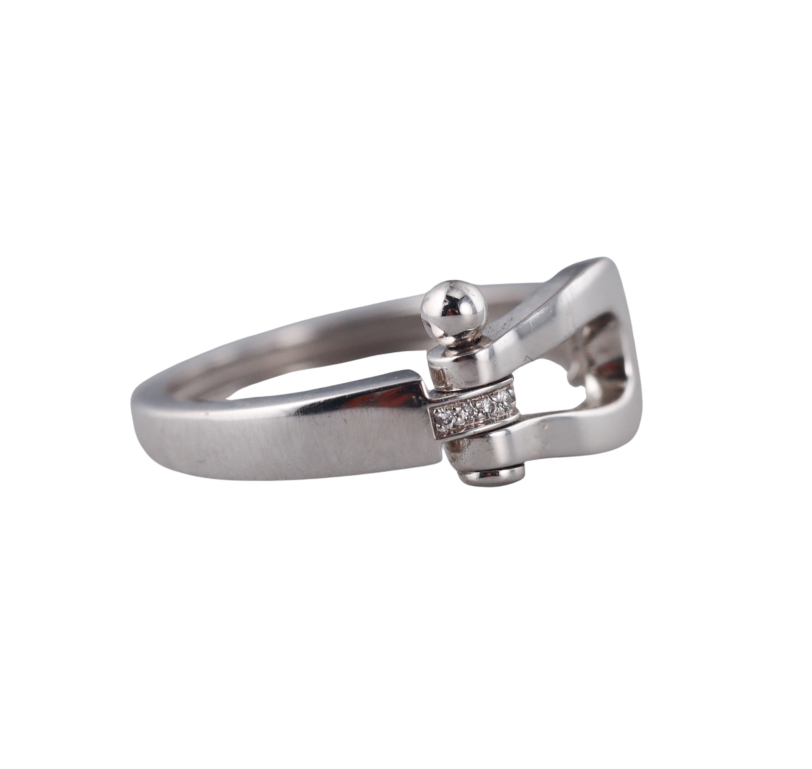 Fred Force 10 White Gold Diamond Medium Model Ring
