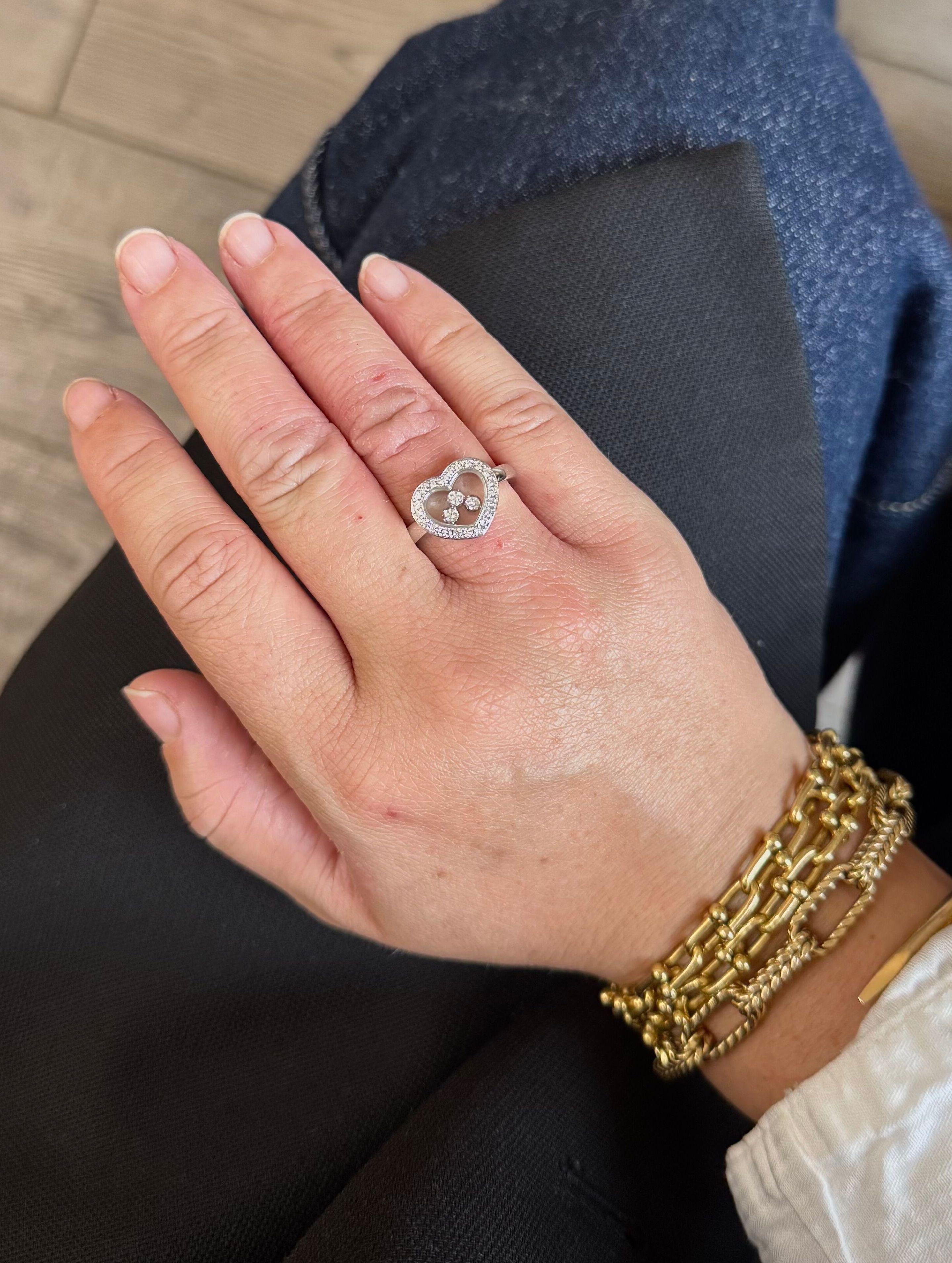 Chopard Happy Hearts Diamond Gold Ring 82A611-5033