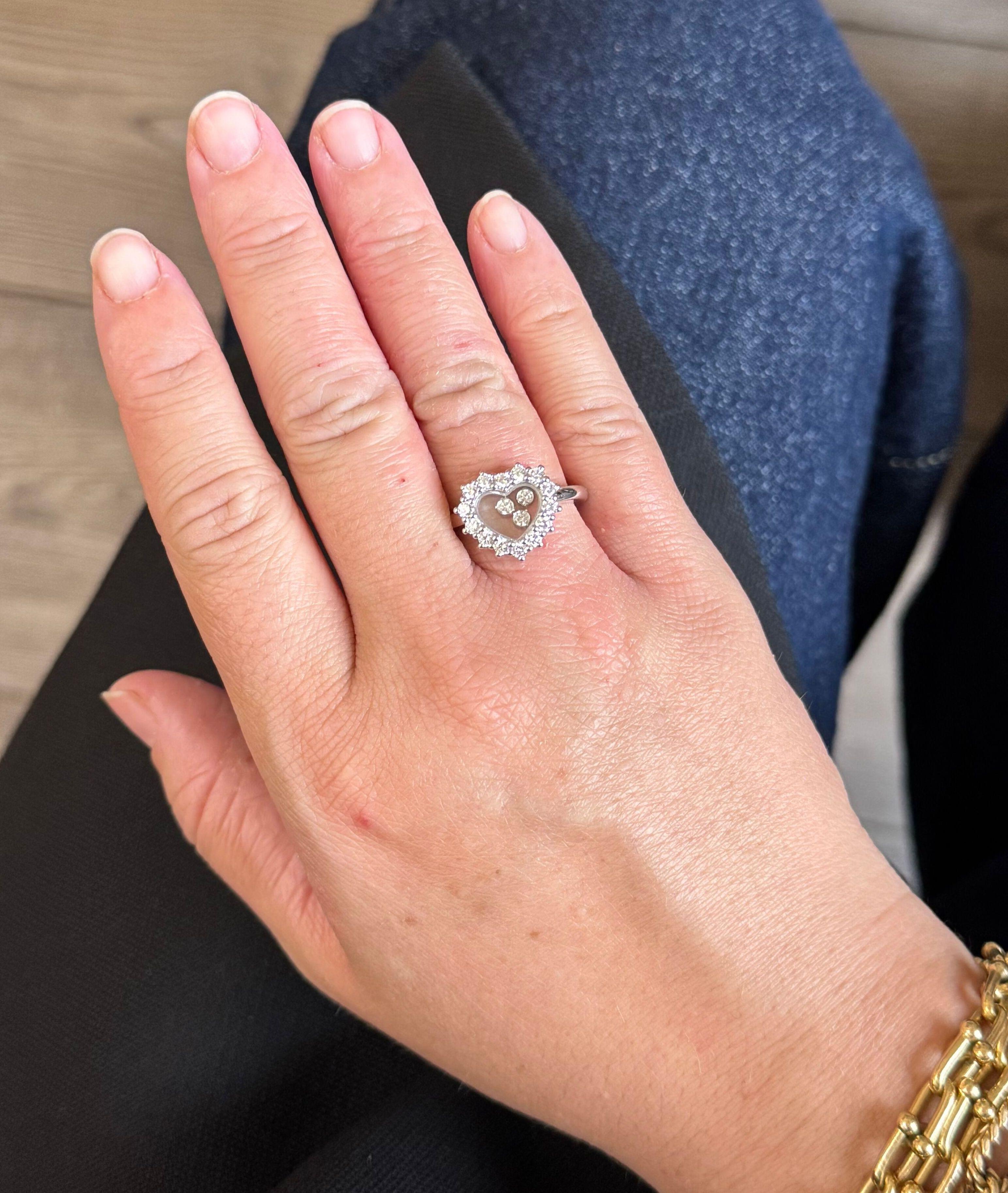 Chopard Happy Hearts Diamond Gold Ring 829510-1010