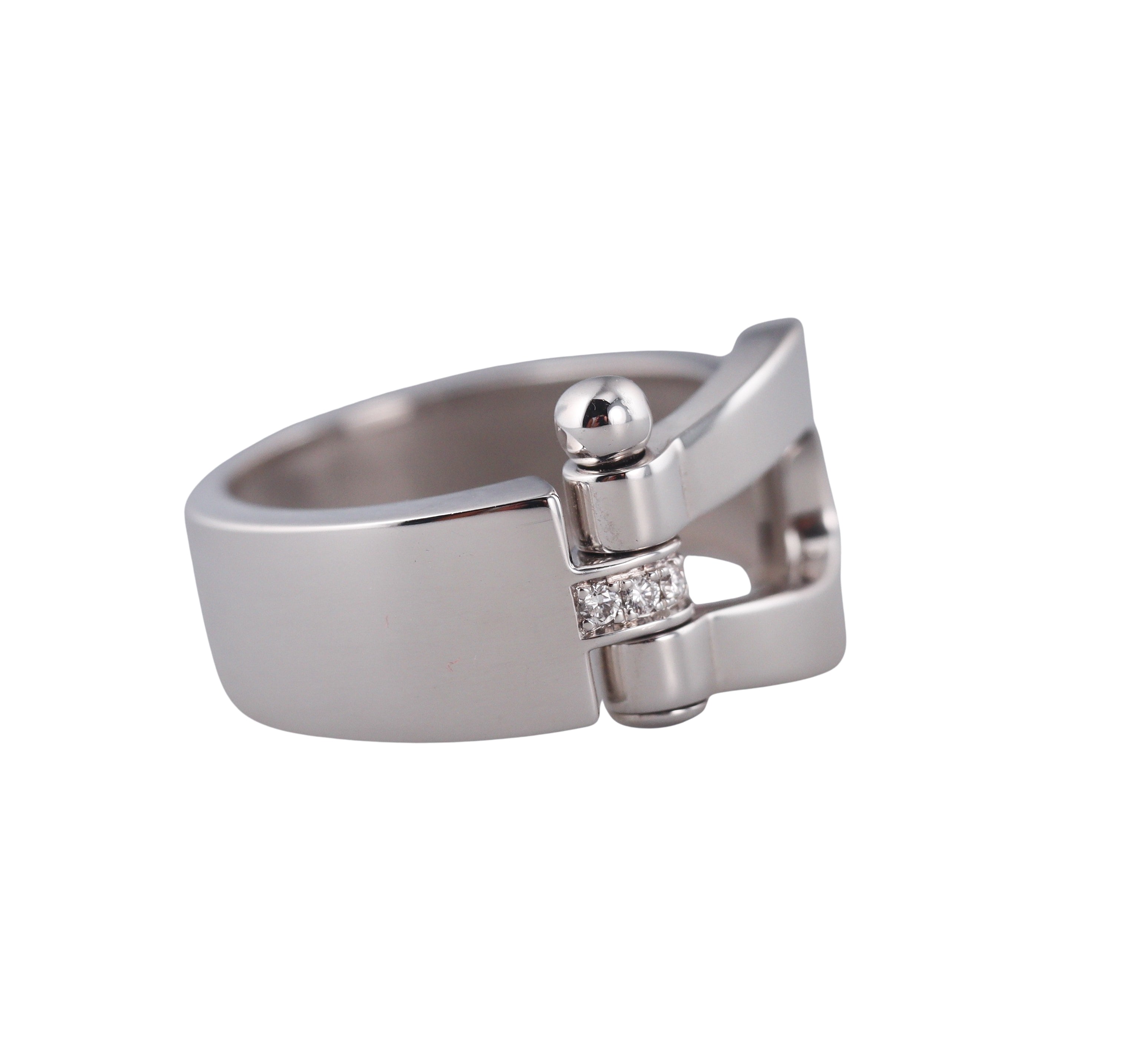 Fred Force 10 White Gold Diamond Large Model Ring