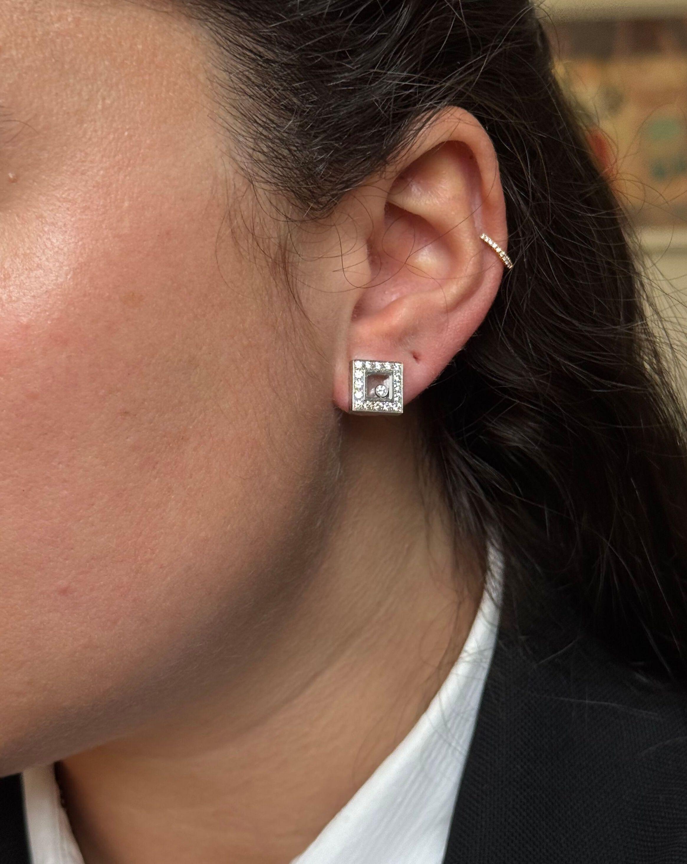 Chopard Happy Diamonds Gold Earrings 832896-1001