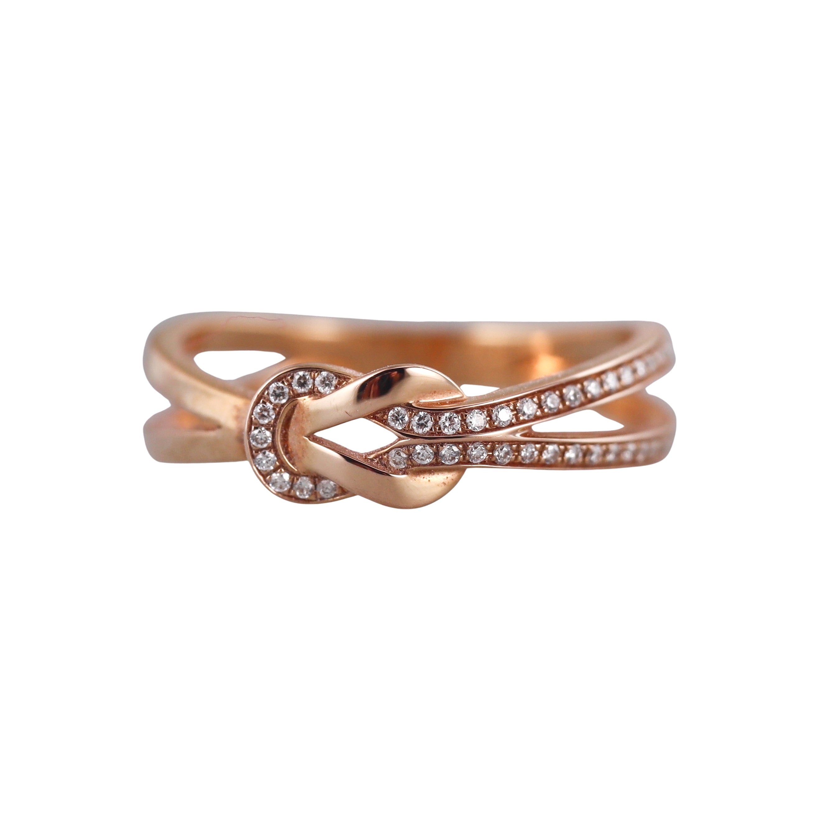 Fred Chance Infinie Rose Gold Diamond Small Model Ring