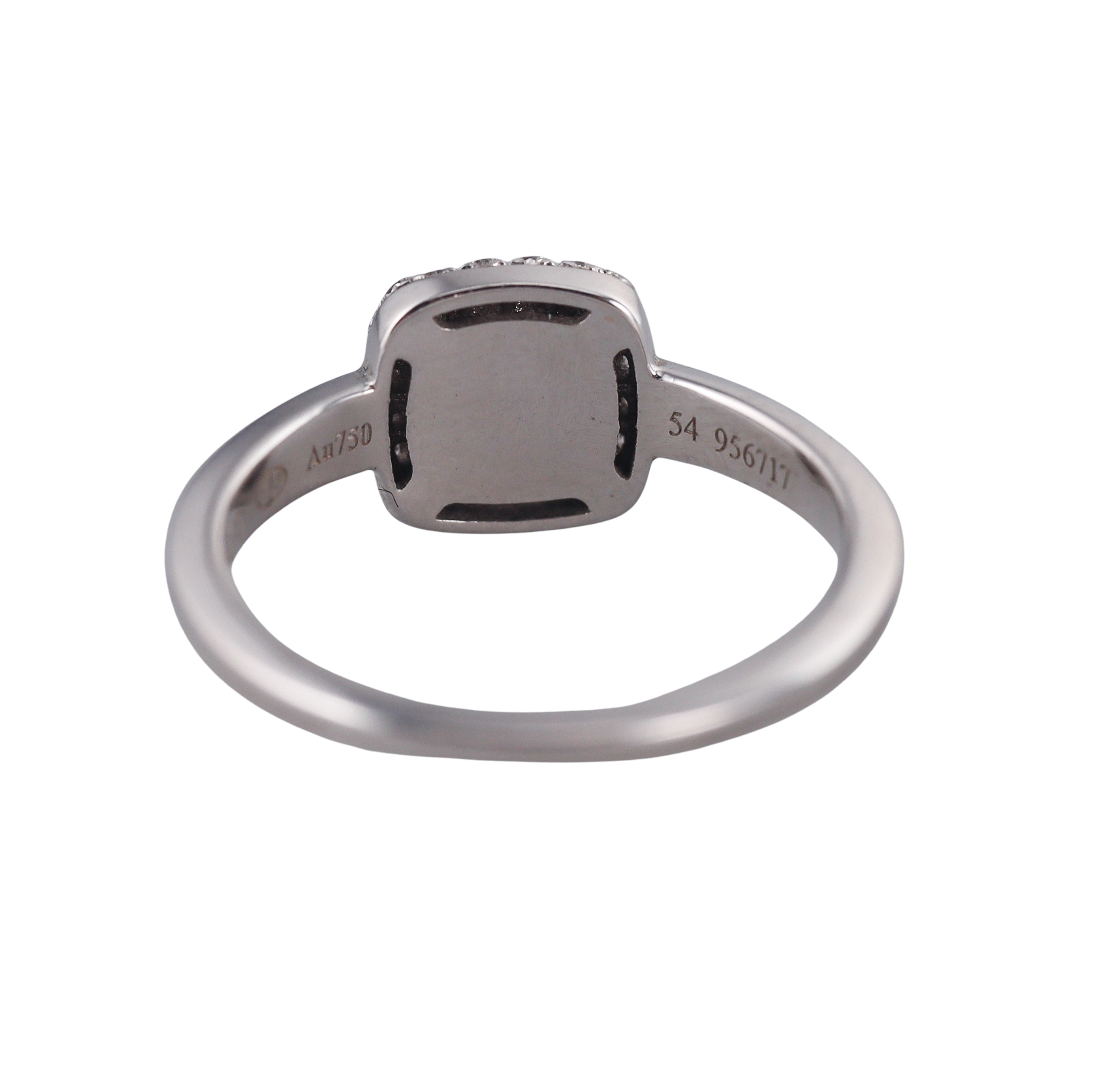 Fred Pain de Sucre White Gold Diamond Blue Topaz Small Model Ring