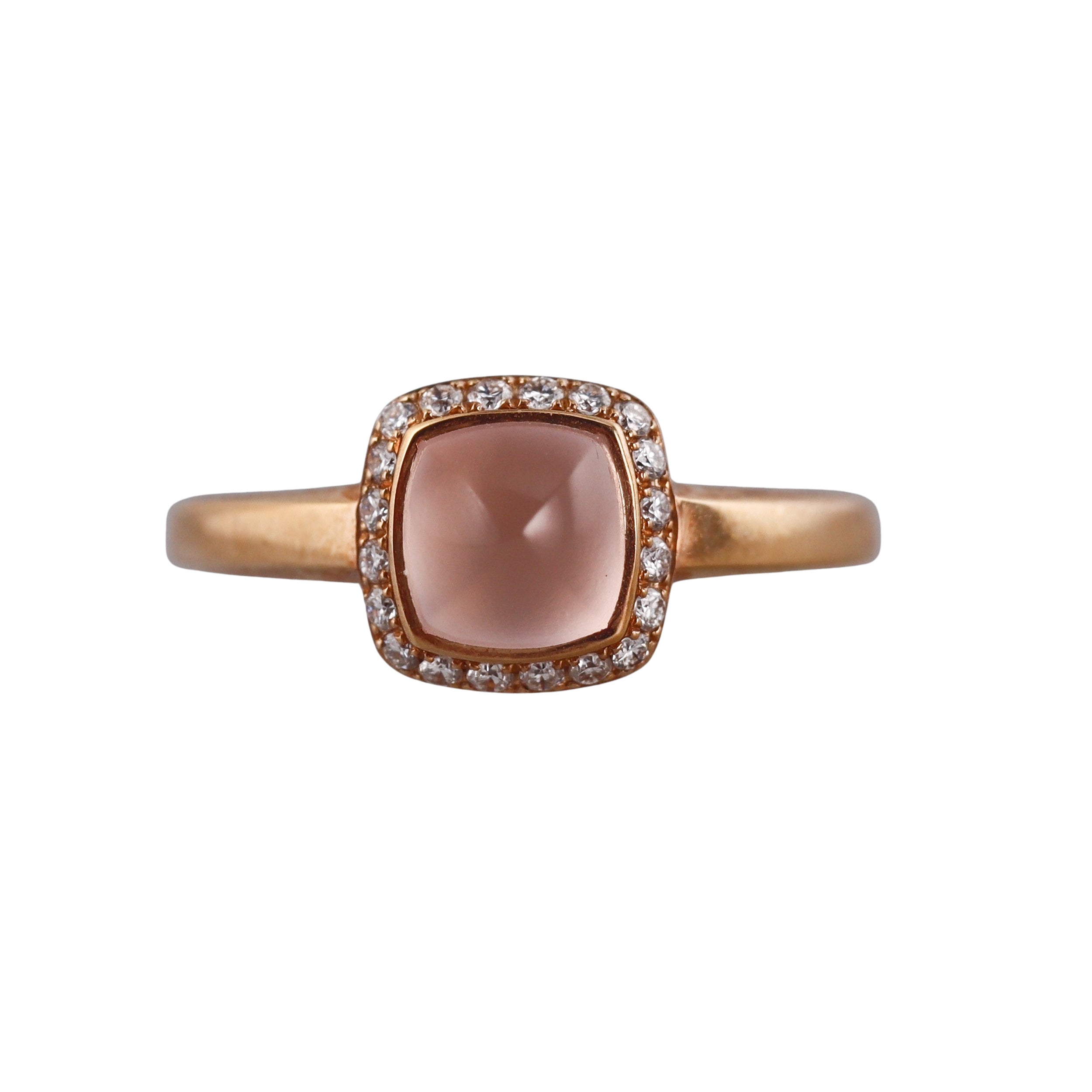 Fred Pain de Sucre Rose Gold Diamond Quartz Small Model Ring