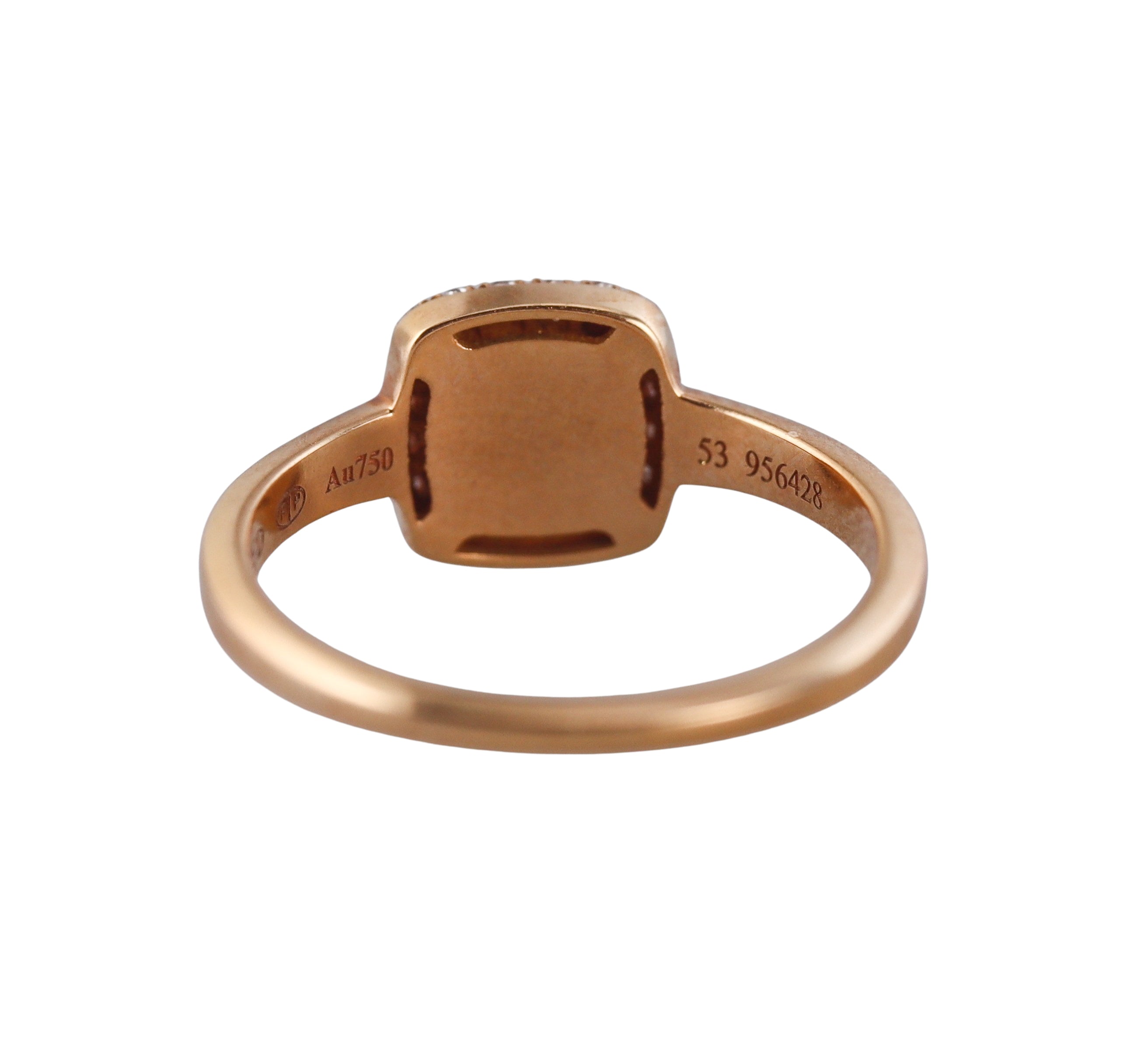 Fred Pain de Sucre Rose Gold Diamond Quartz Small Model Ring