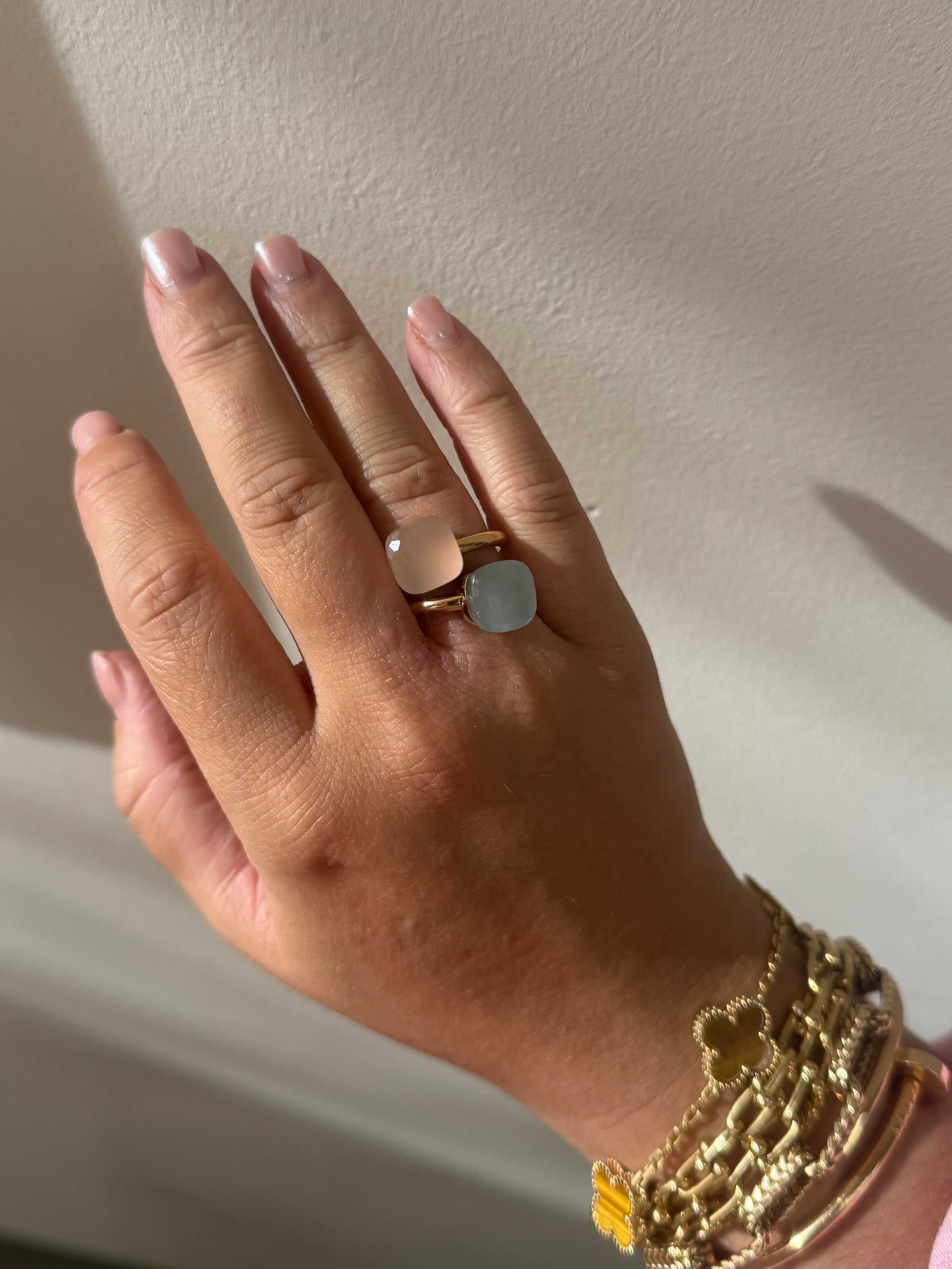 Pomellato Nudo Milky Quartz Rose Gold Ring