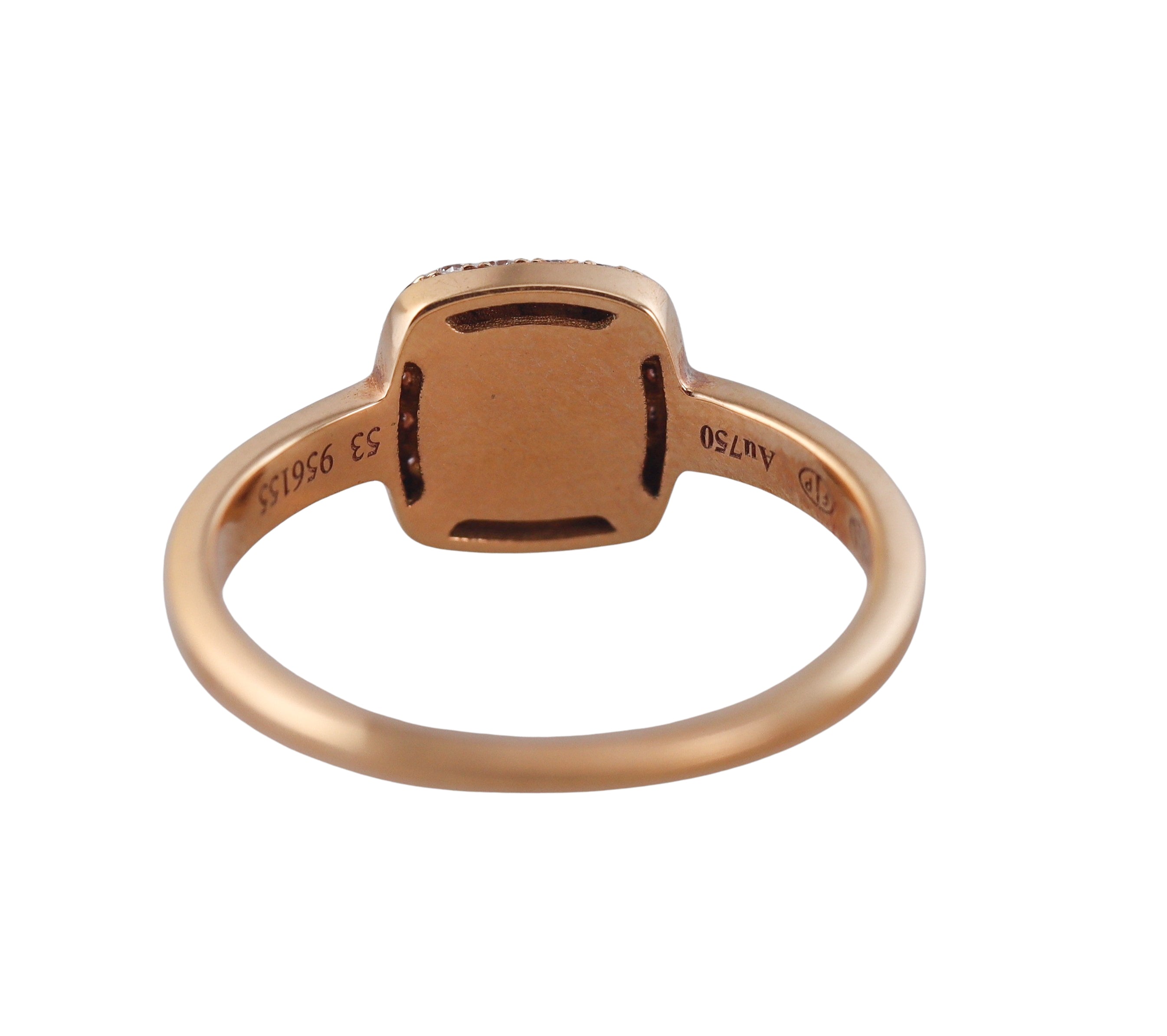 Fred Pain de Sucre Rose Gold Diamond Amethyst Small Model Ring