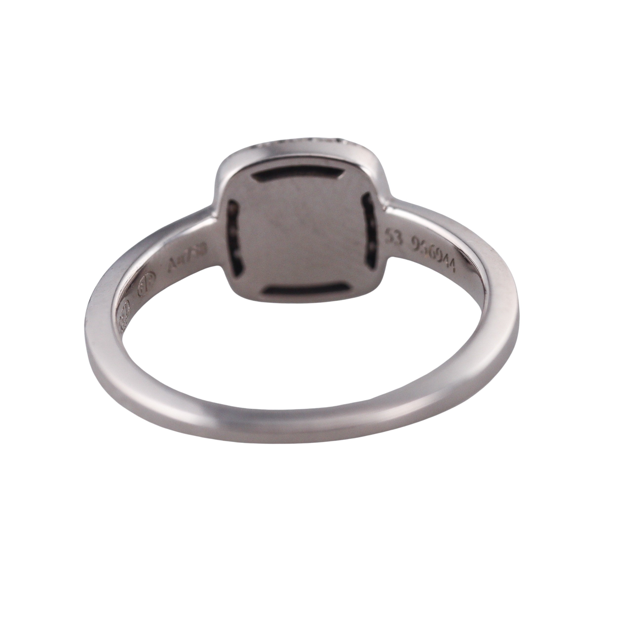 Fred Pain de Sucre White Gold Diamond Moonstone Small Model Ring