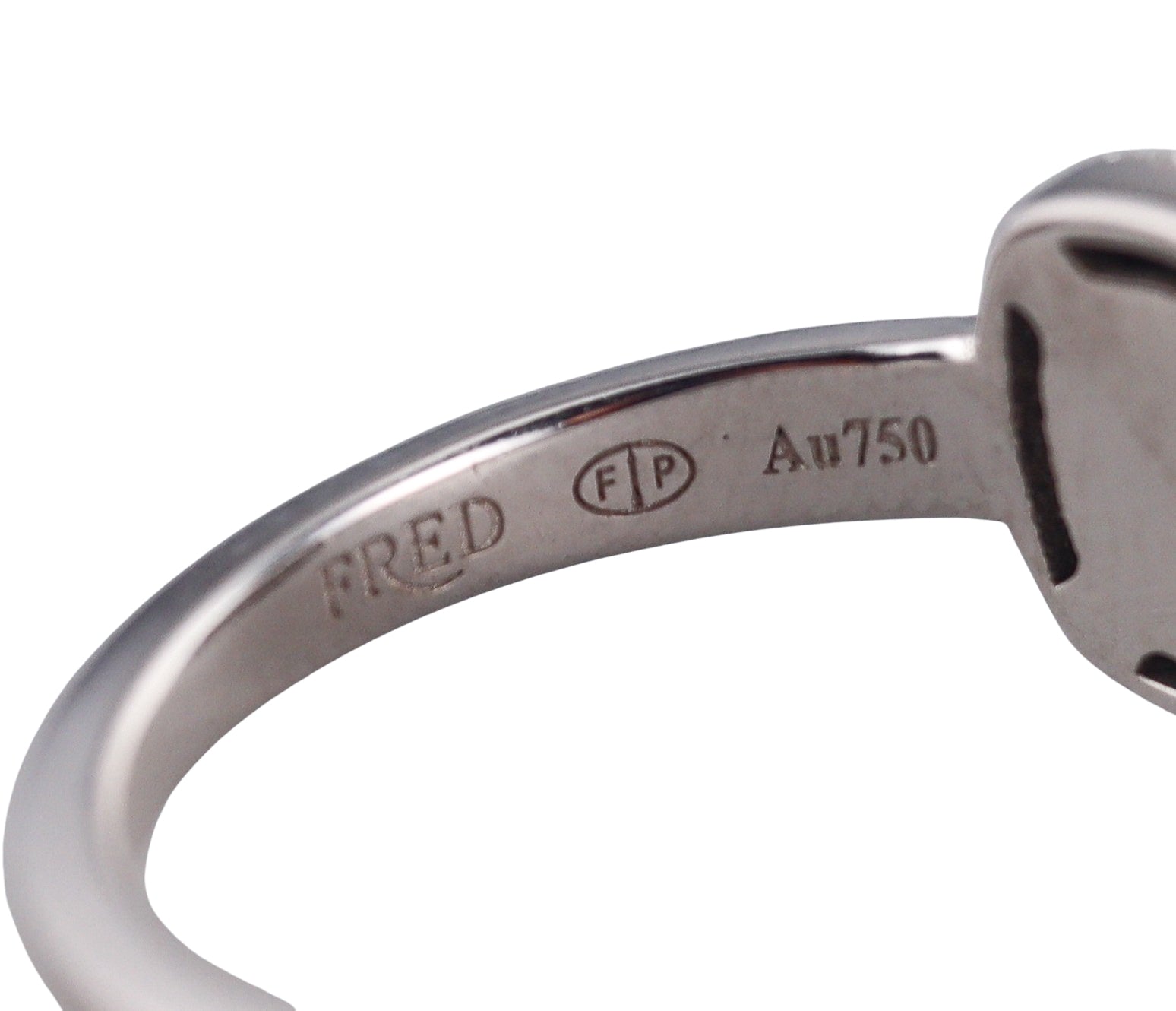 Fred Pain de Sucre White Gold Diamond Moonstone Small Model Ring